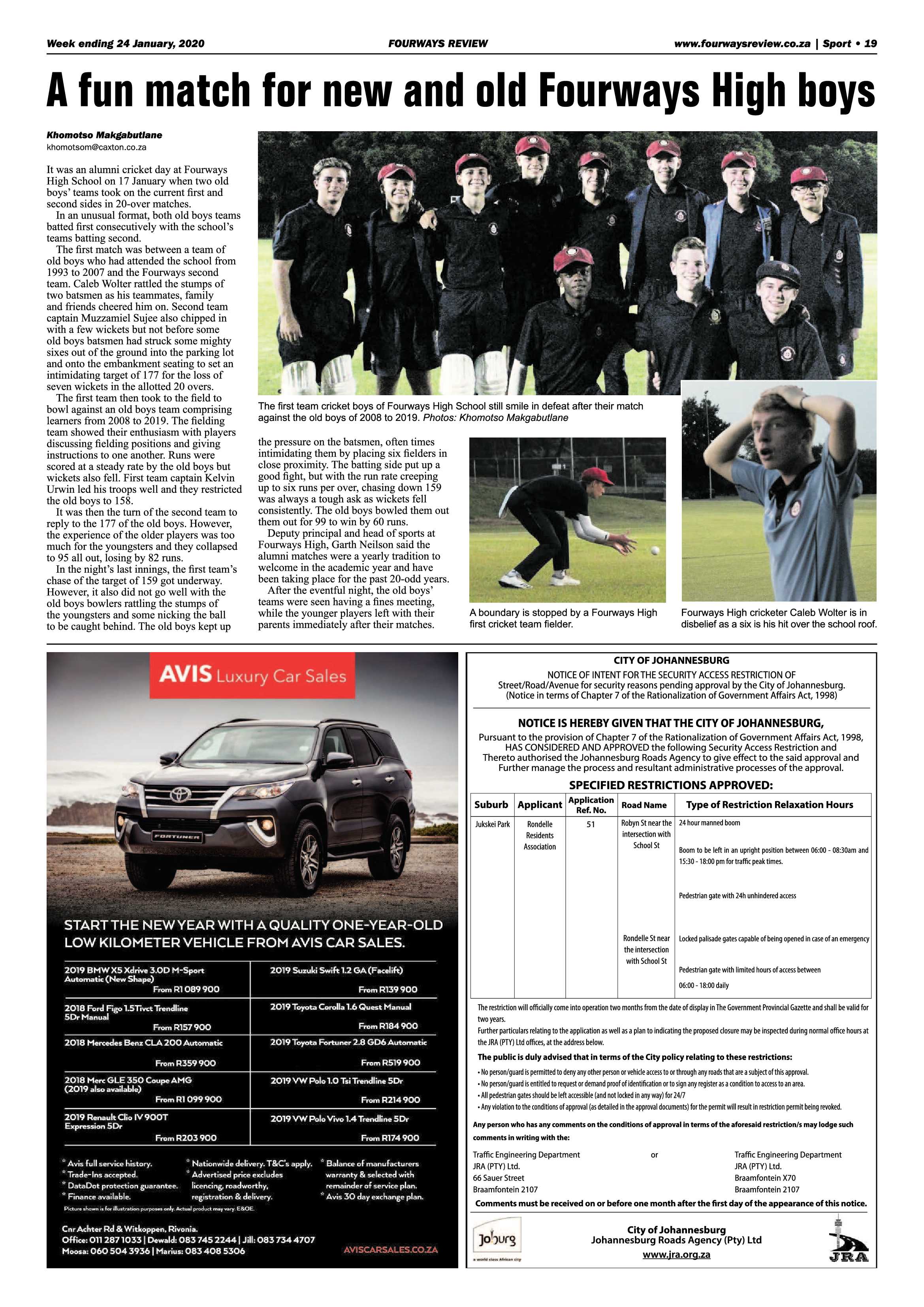Fourways Review 24 January 2020 page 19