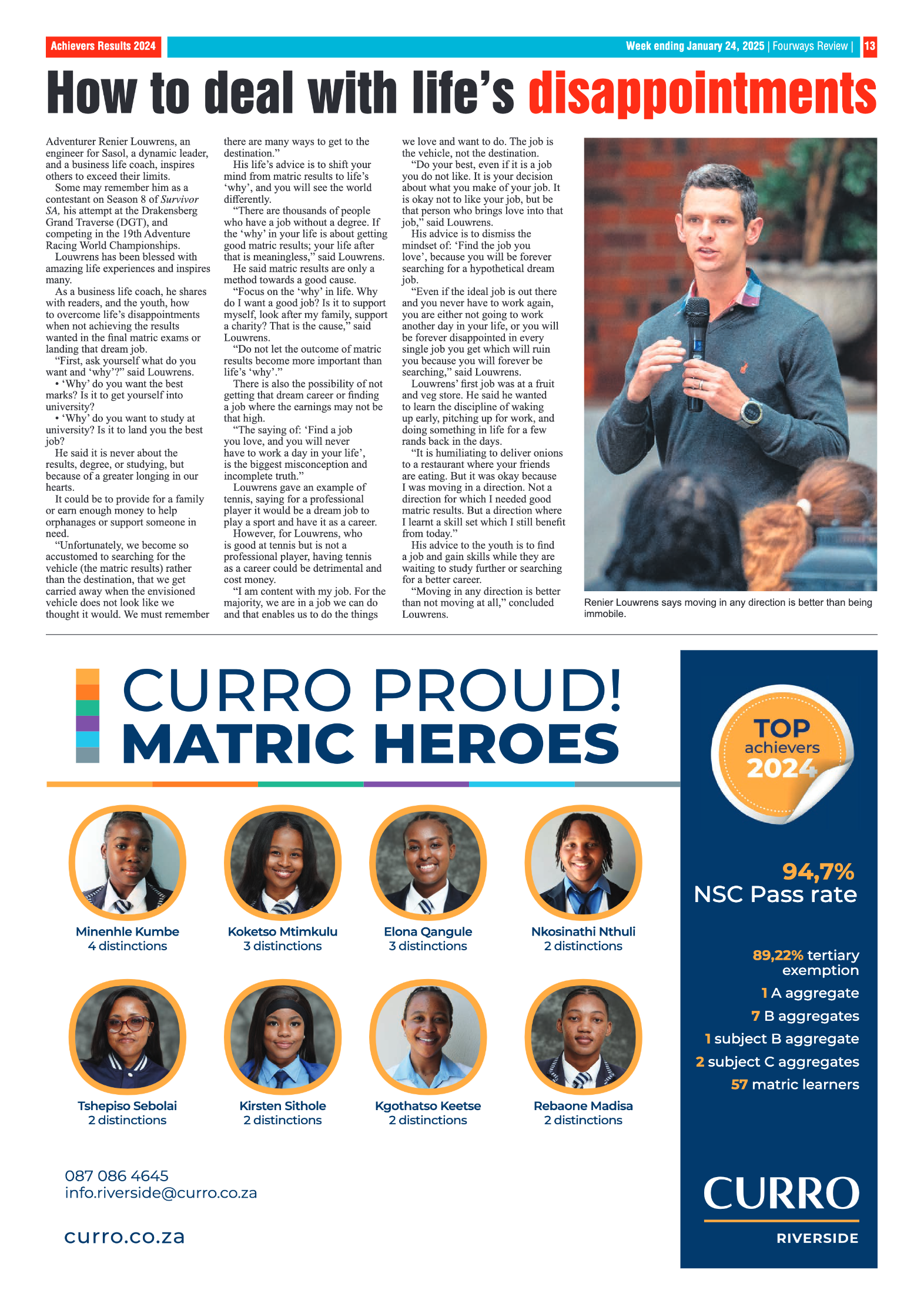 Fourways Review 24 January 2025 page 13