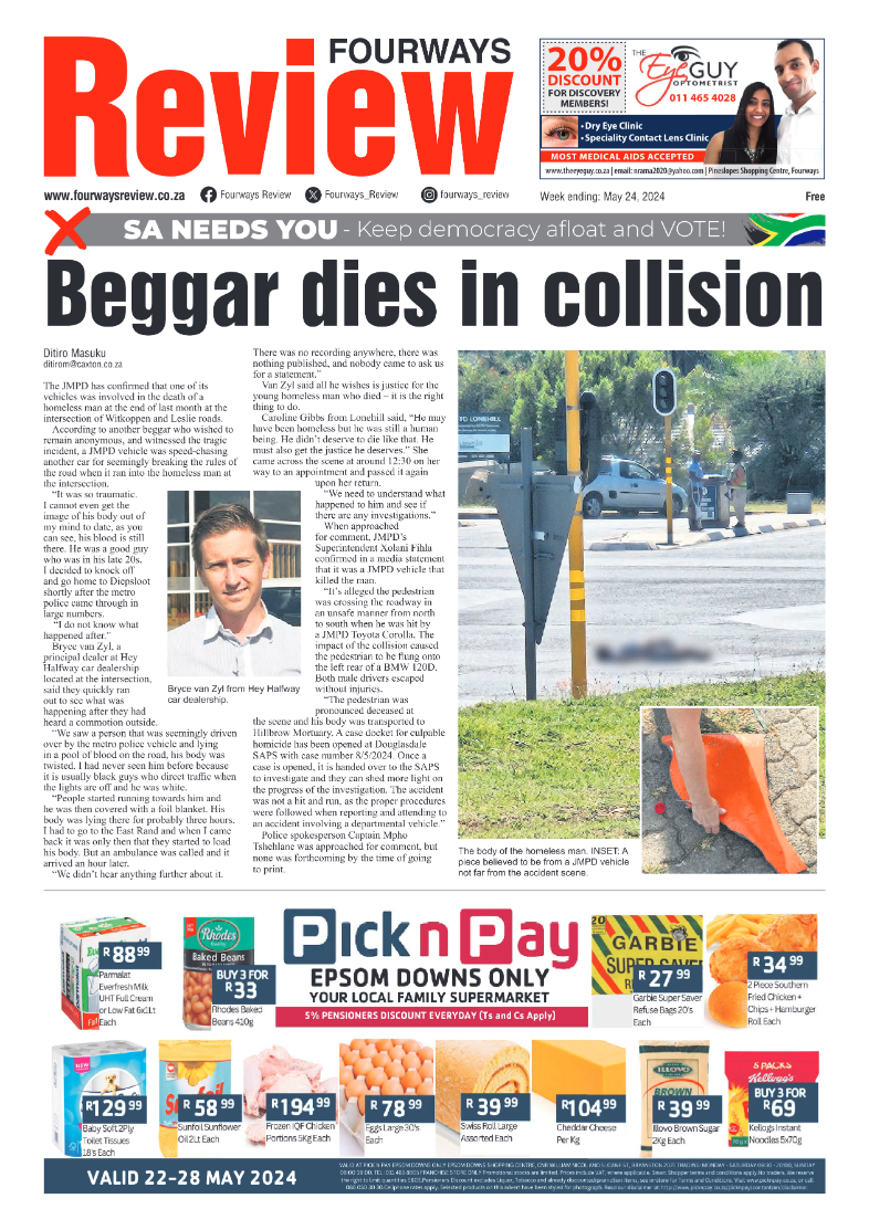 Fourways Review 24 May 2024 page 1