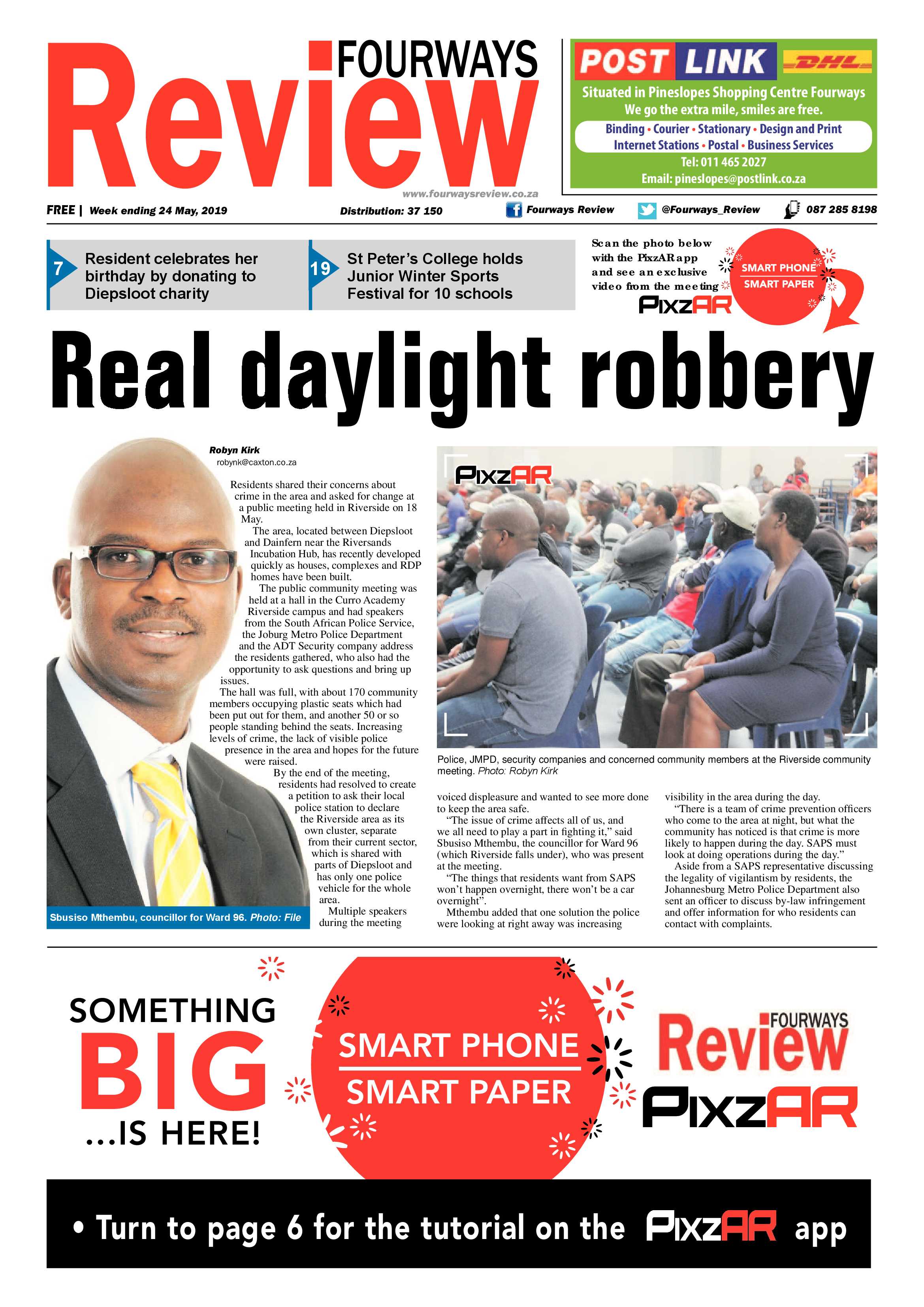 Fourways Review 24 May, 2019 page 1