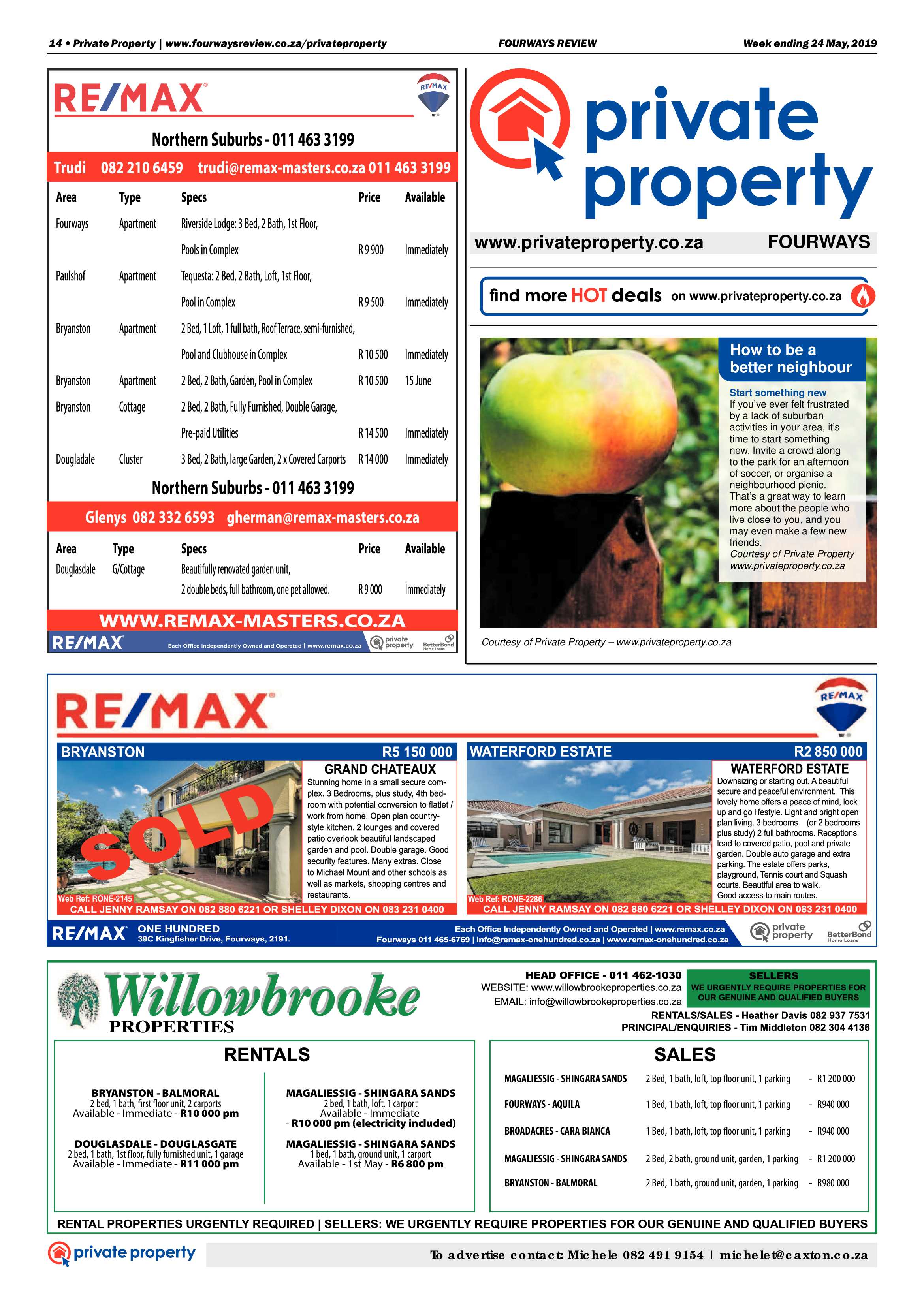 Fourways Review 24 May, 2019 page 14
