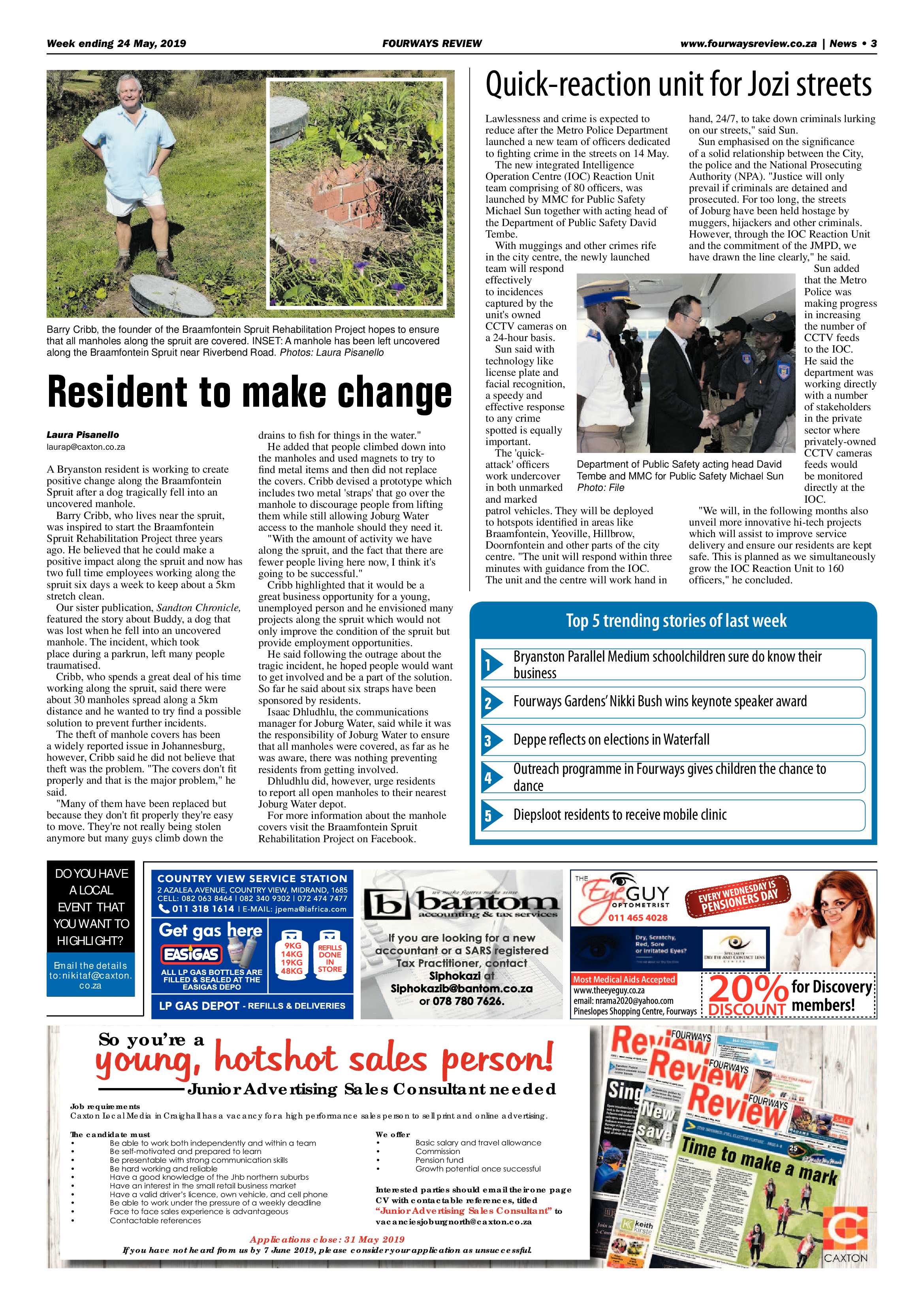 Fourways Review 24 May, 2019 page 3