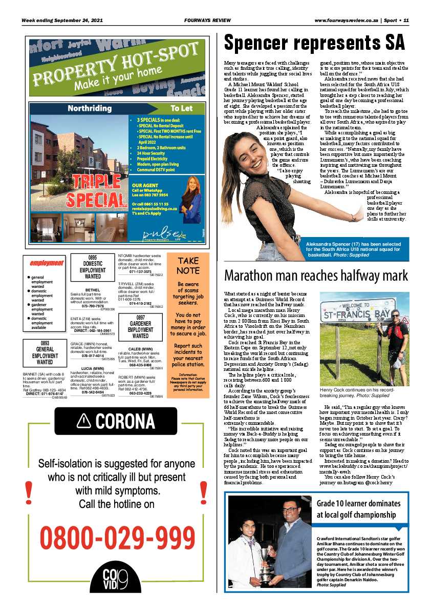Fourways Review 24 September 2021 page 23