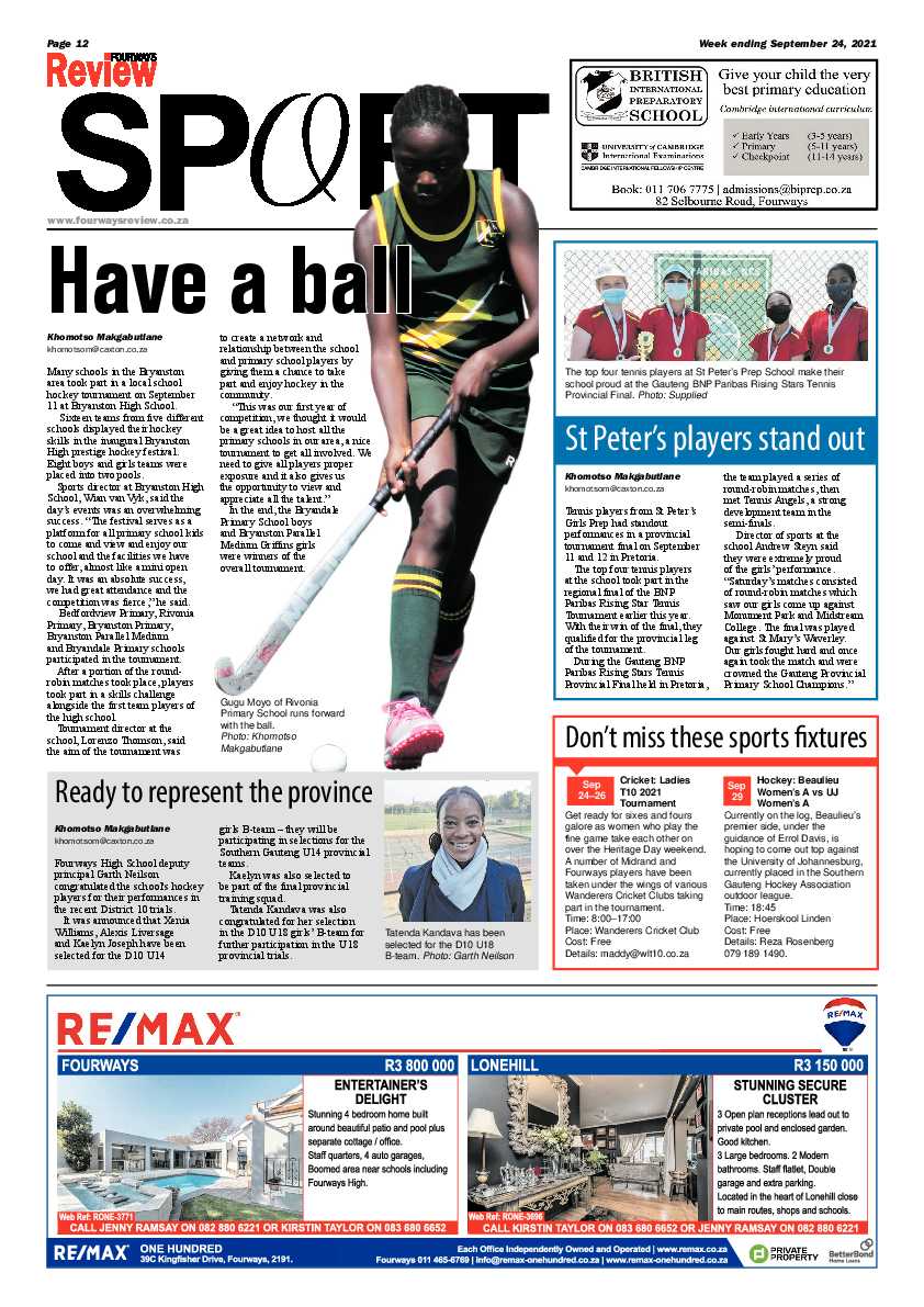 Fourways Review 24 September 2021 page 24