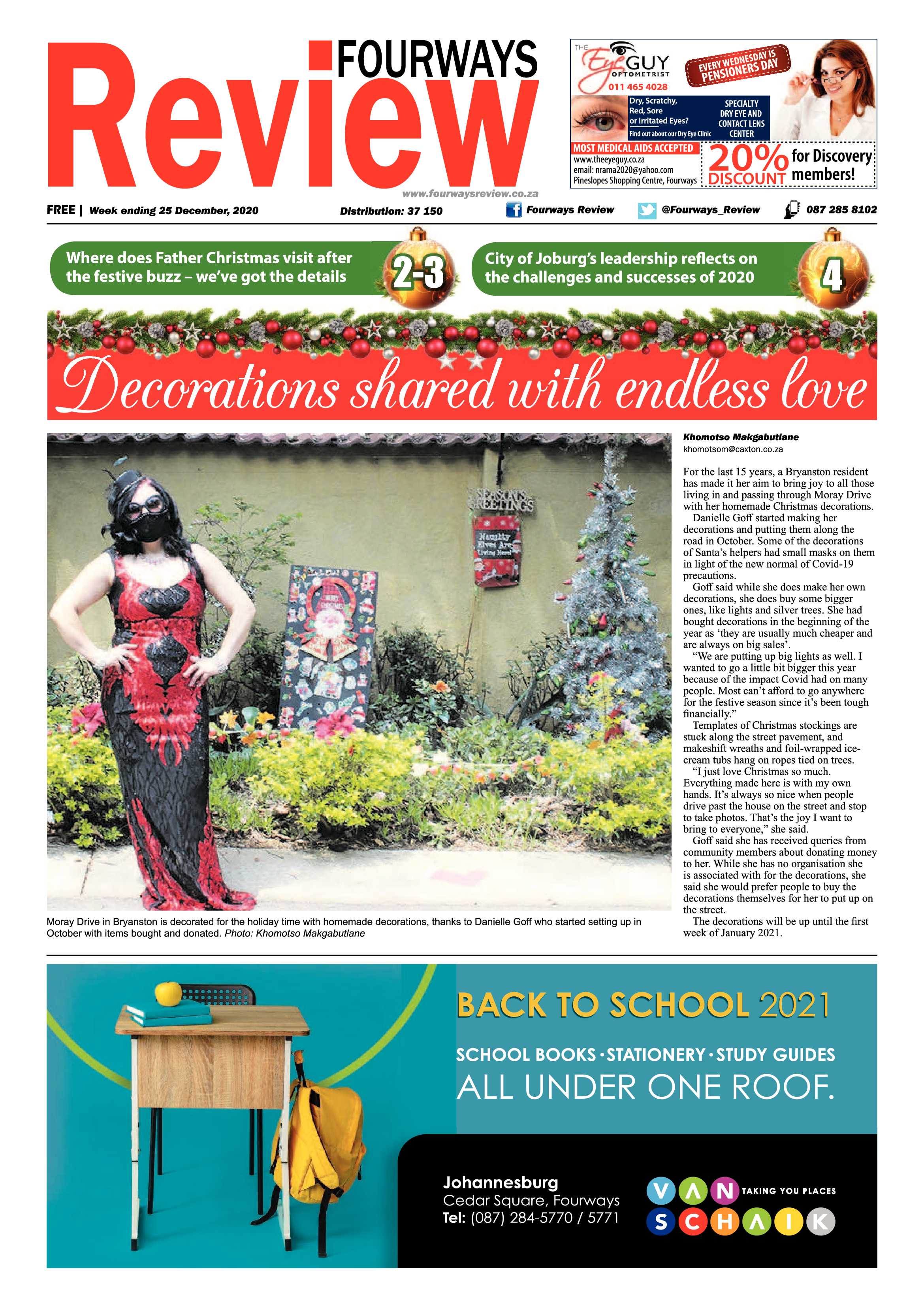 Fourways Review 25 December 2020 page 1