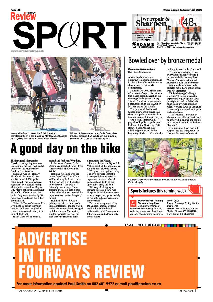 Fourways Review 25 February 2022 page 12