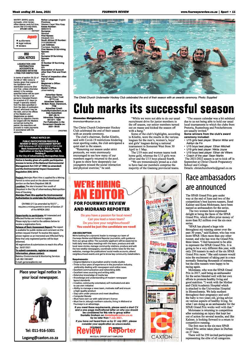Fourways Review 25 June 2021 page 11