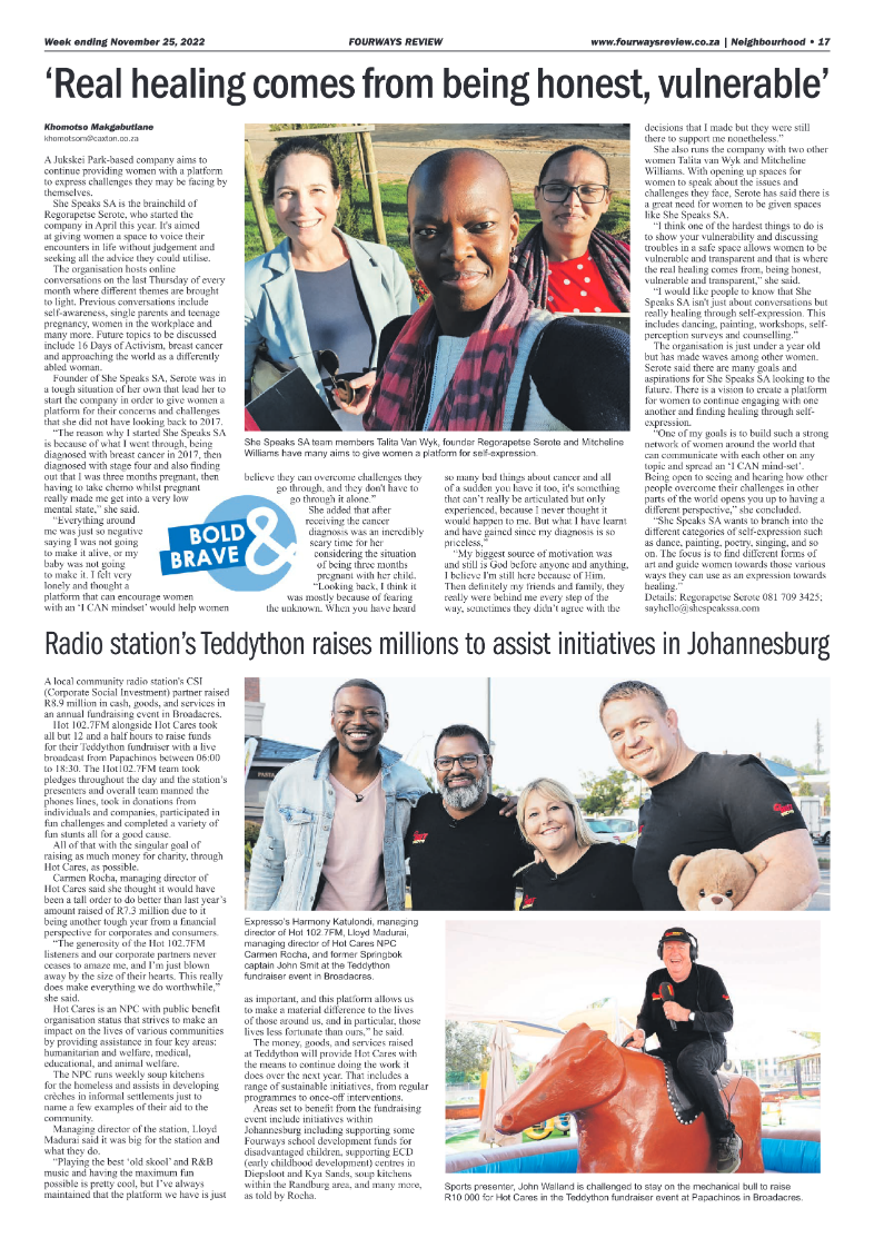 Fourways Review 25 Nov 2022 page 17