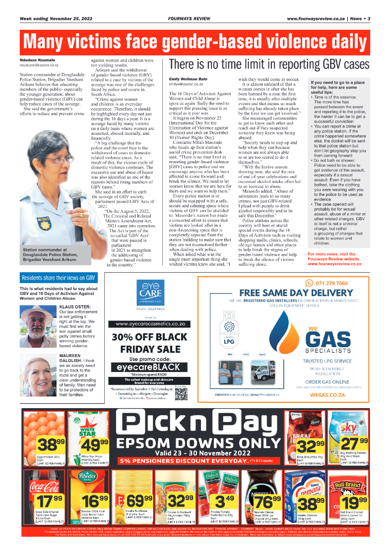 Fourways Review 25 Nov 2022 page 3