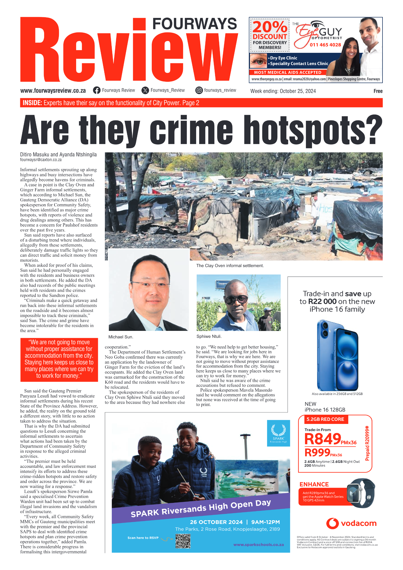 Fourways Review 25 October 2024 page 1