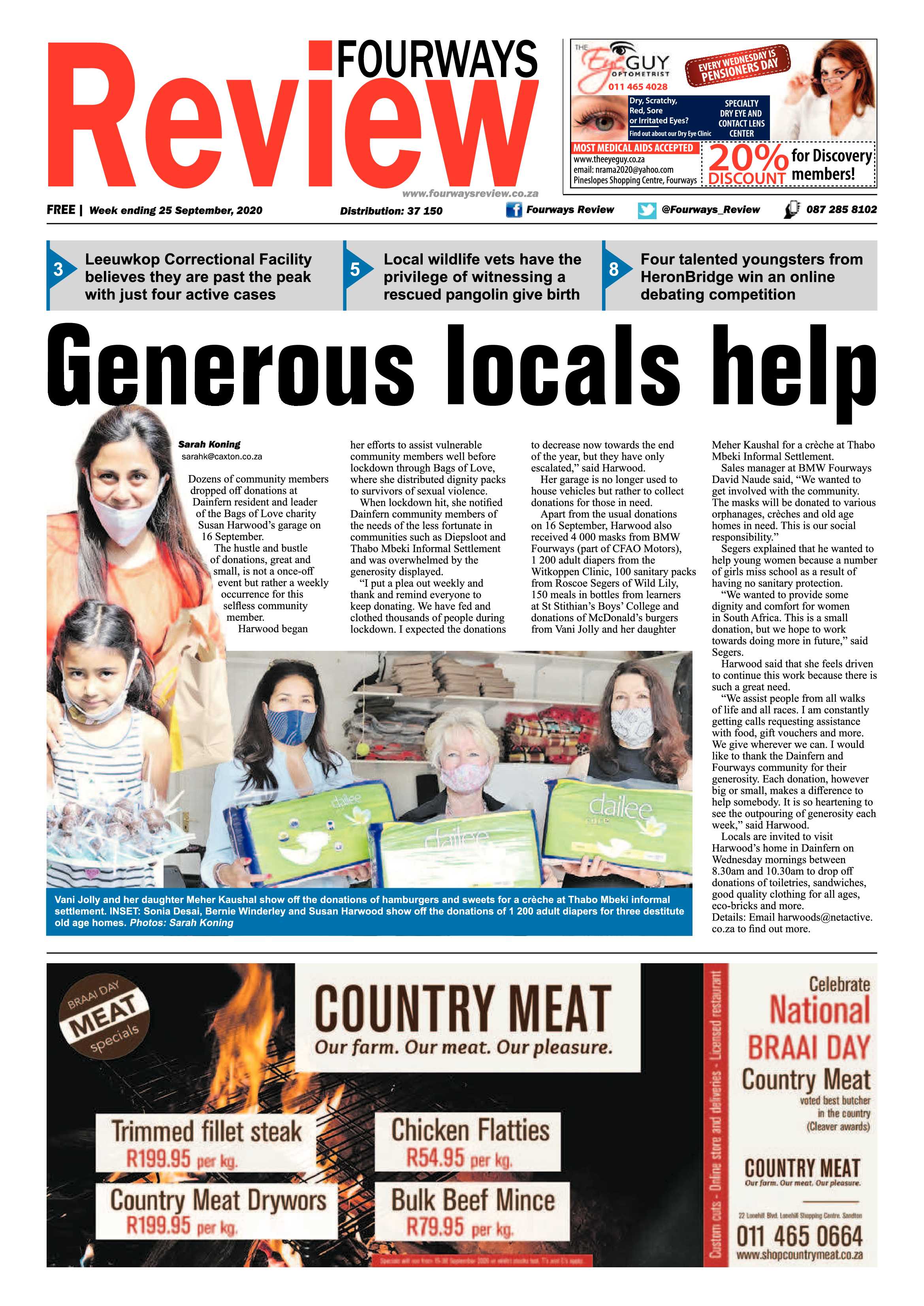 Fourways Review 25 September 2020 page 1