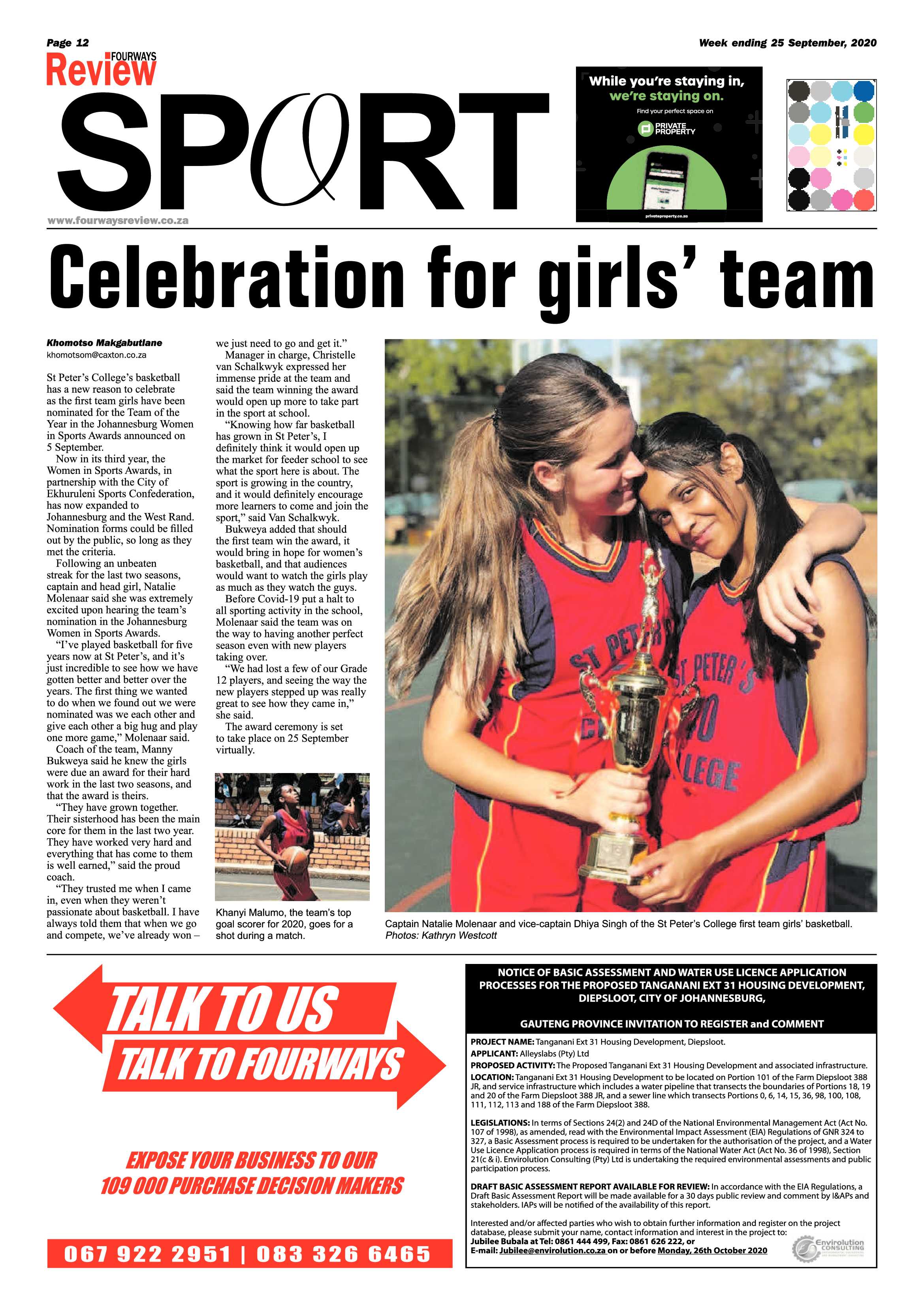 Fourways Review 25 September 2020 page 12