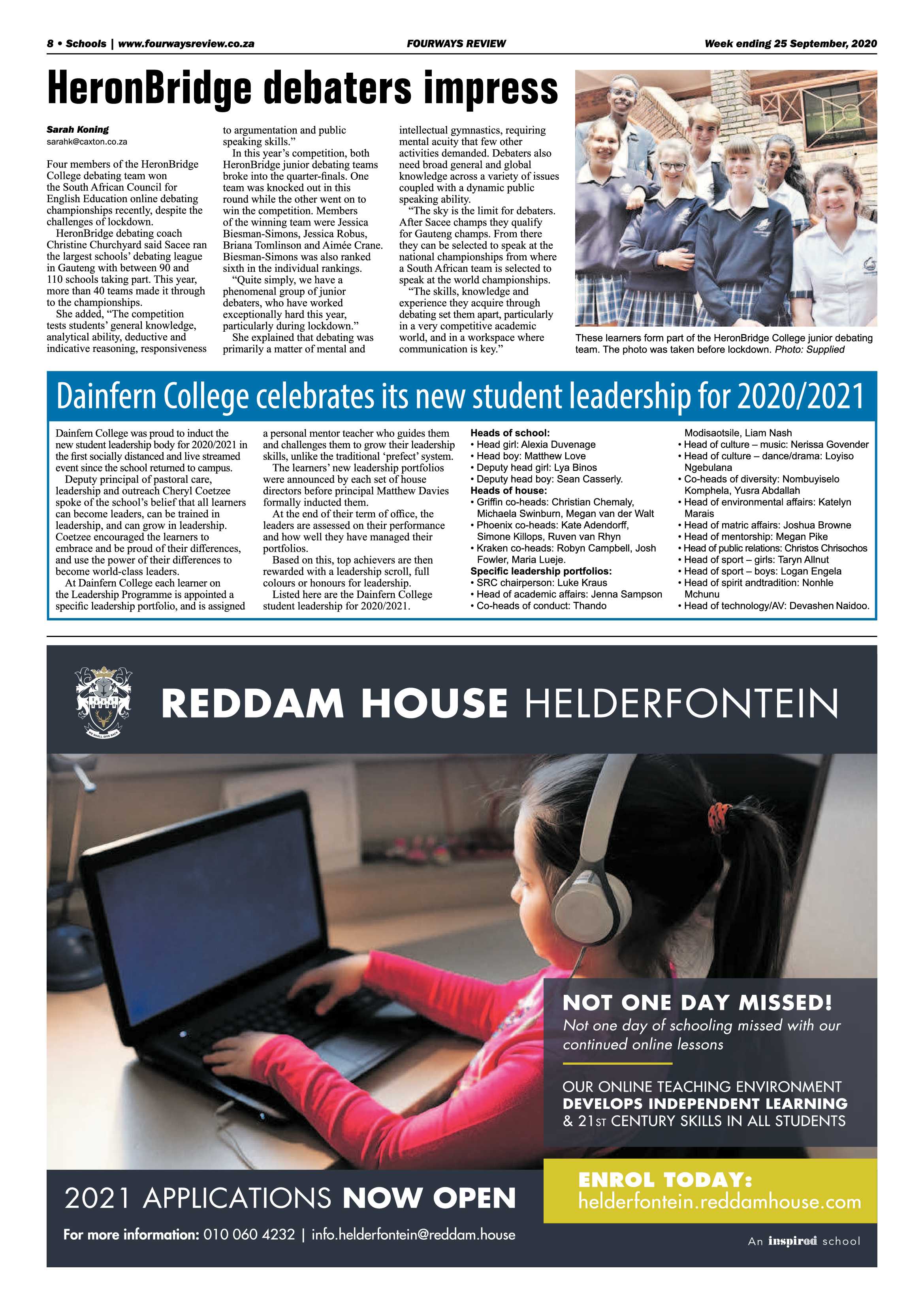 Fourways Review 25 September 2020 page 8