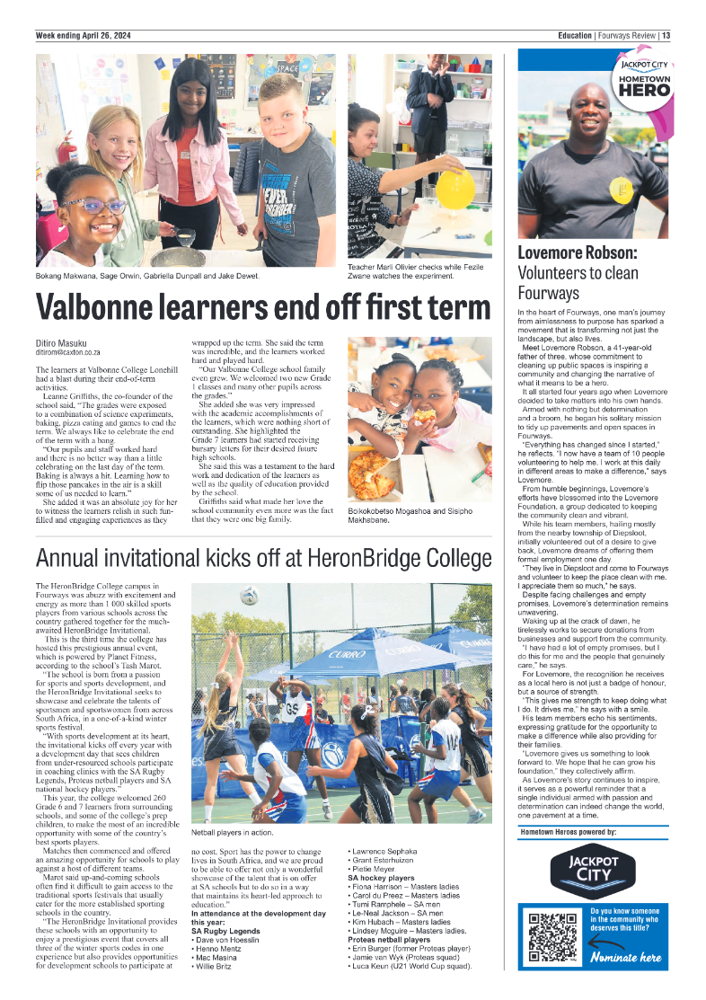 Fourways Review 26 April 2024 page 13
