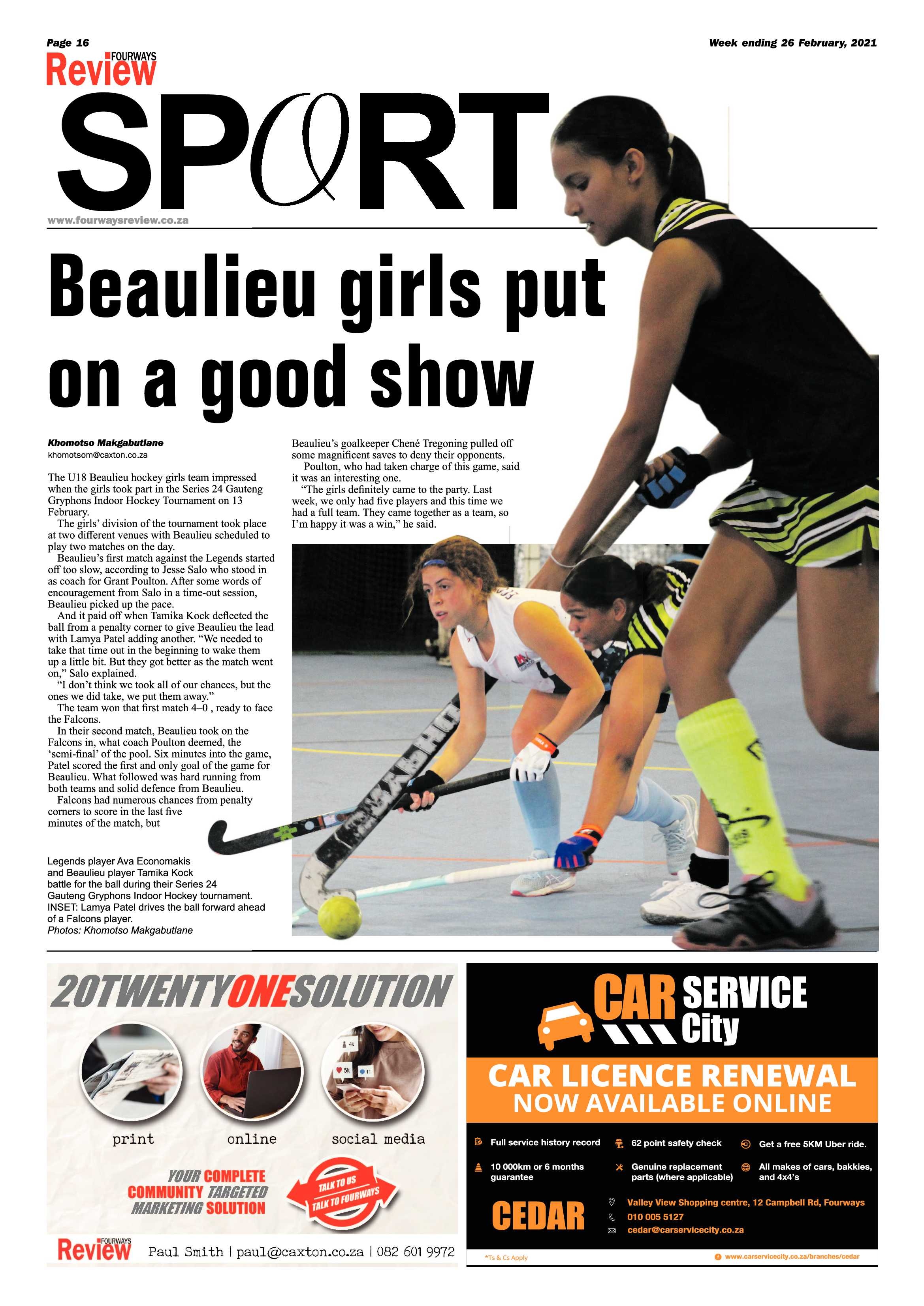 Fourways Review 26 February 2021 page 16