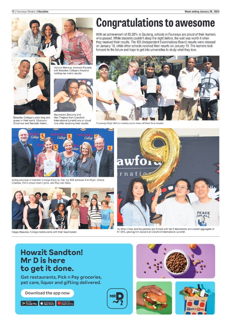 Fourways Review 26 January 2024 page 12