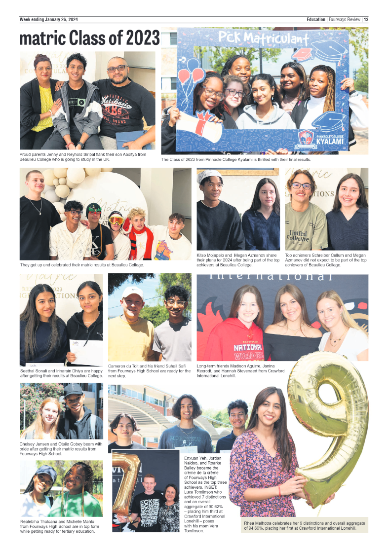 Fourways Review 26 January 2024 page 13