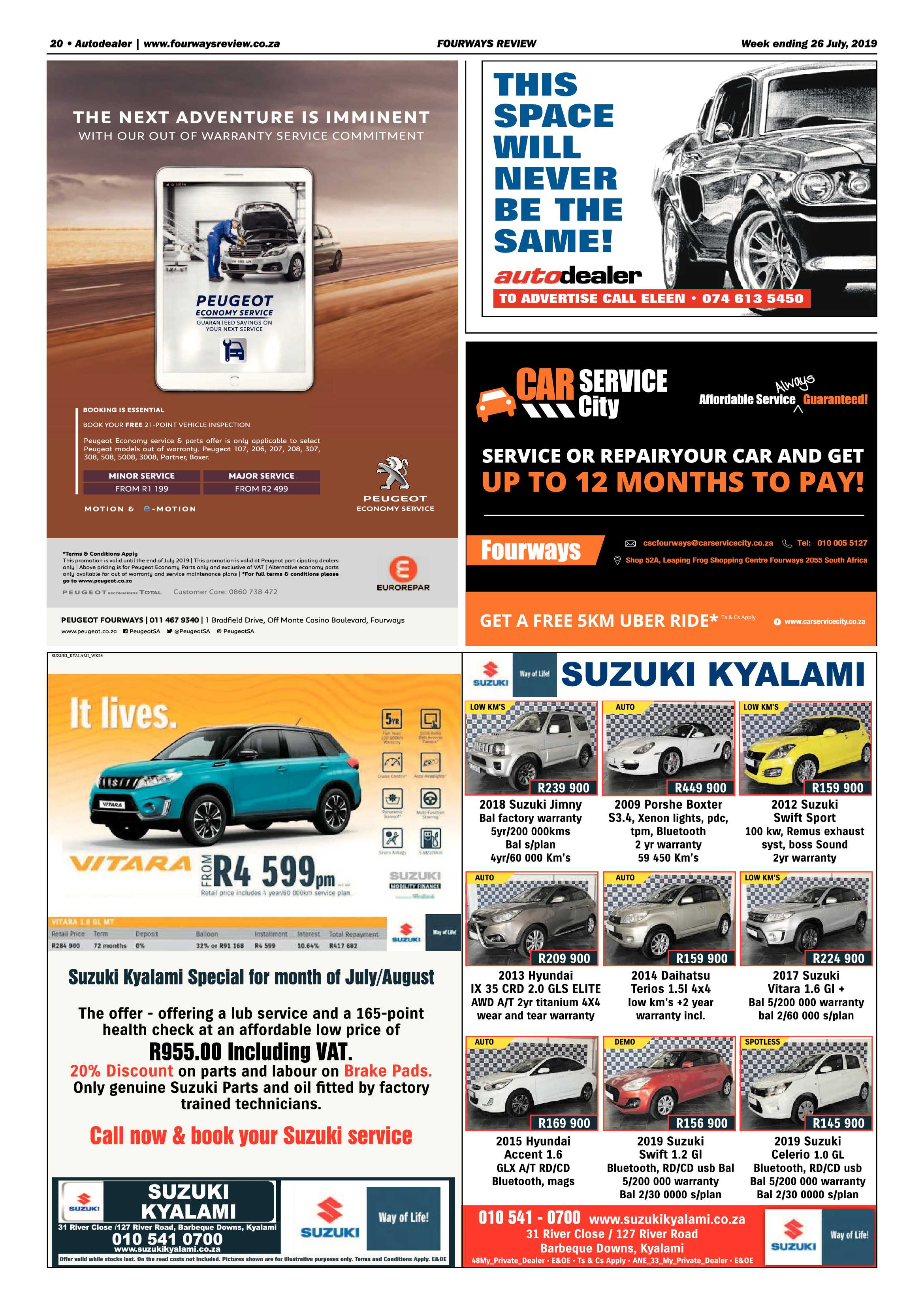 Fourways Review 26 July, 2019 page 20