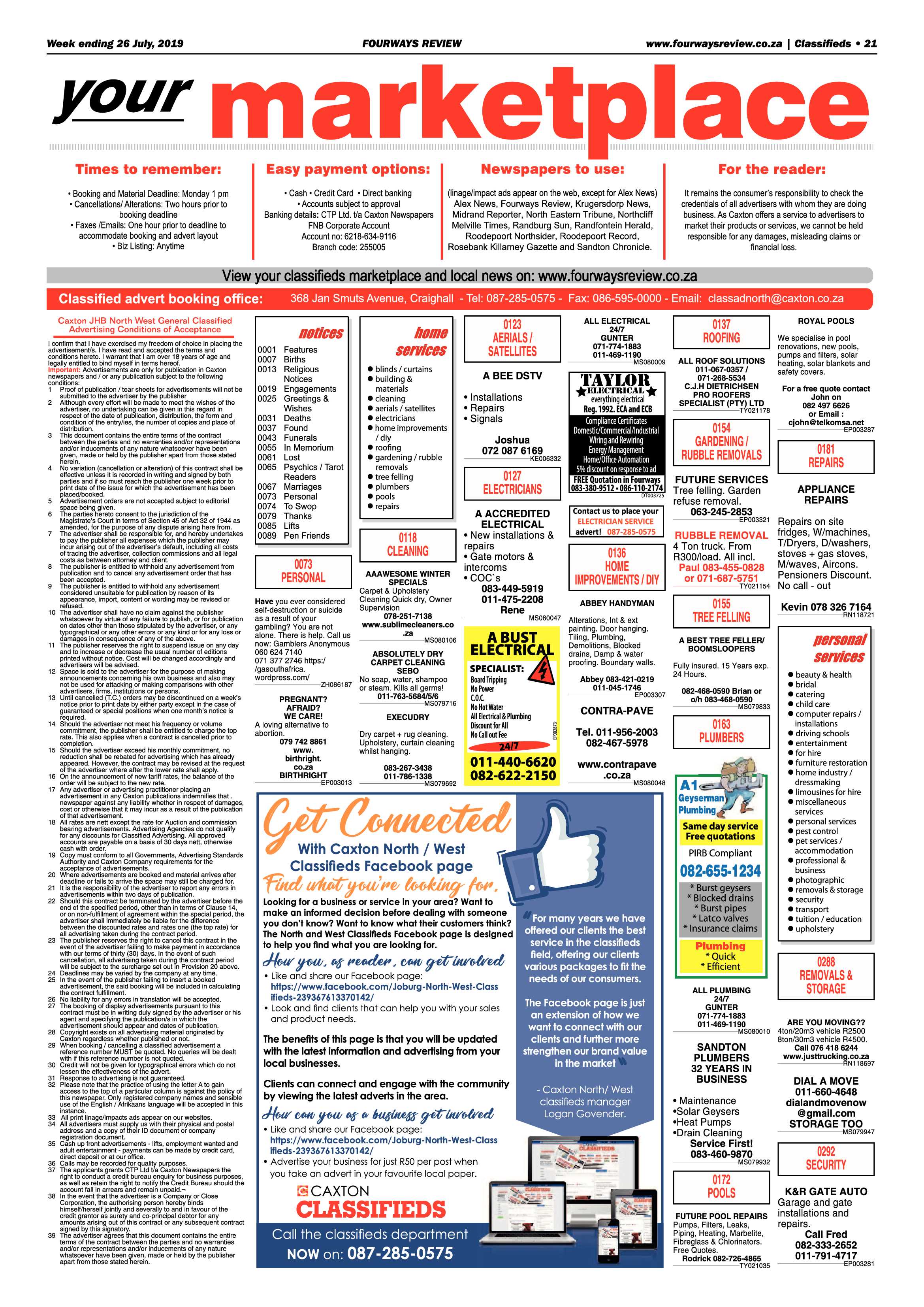Fourways Review 26 July, 2019 page 21
