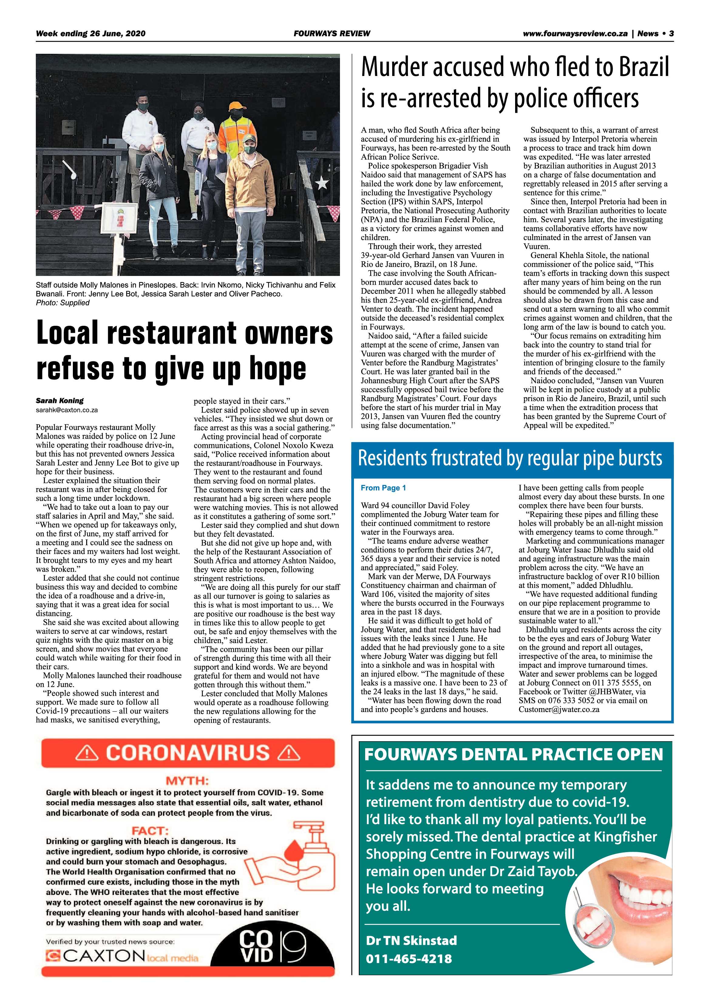 Fourways Review 26 June 2020 page 3