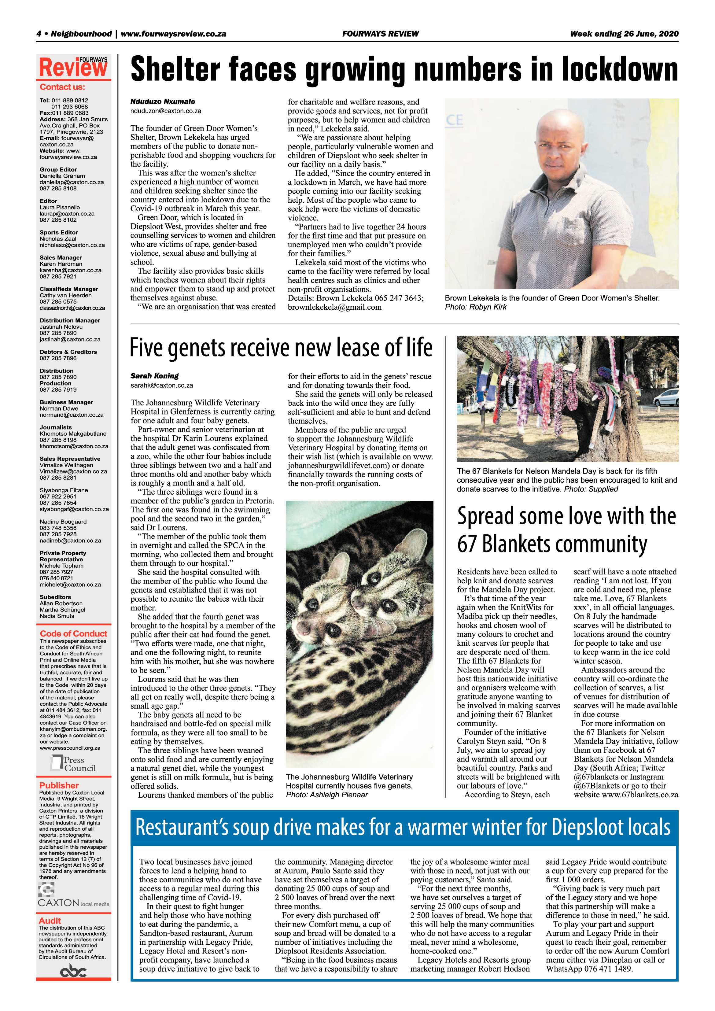 Fourways Review 26 June 2020 page 4
