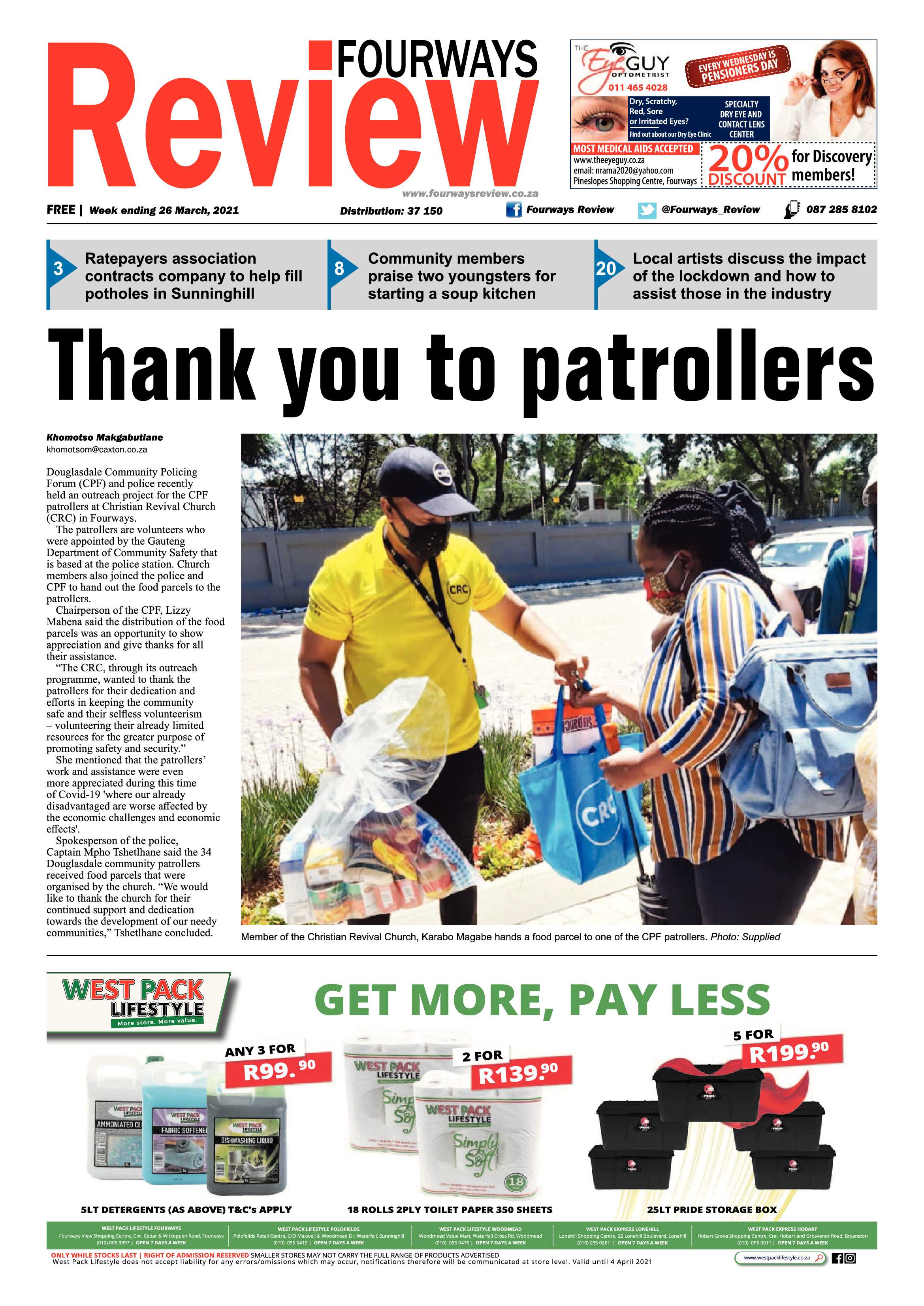 Fourways Review 26 March 2021 page 1