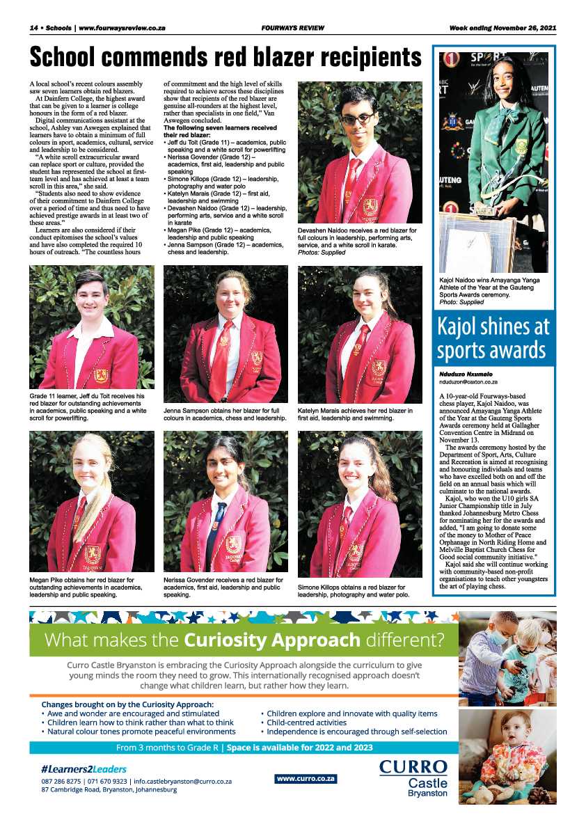 Fourways Review 26 November 2021 page 16