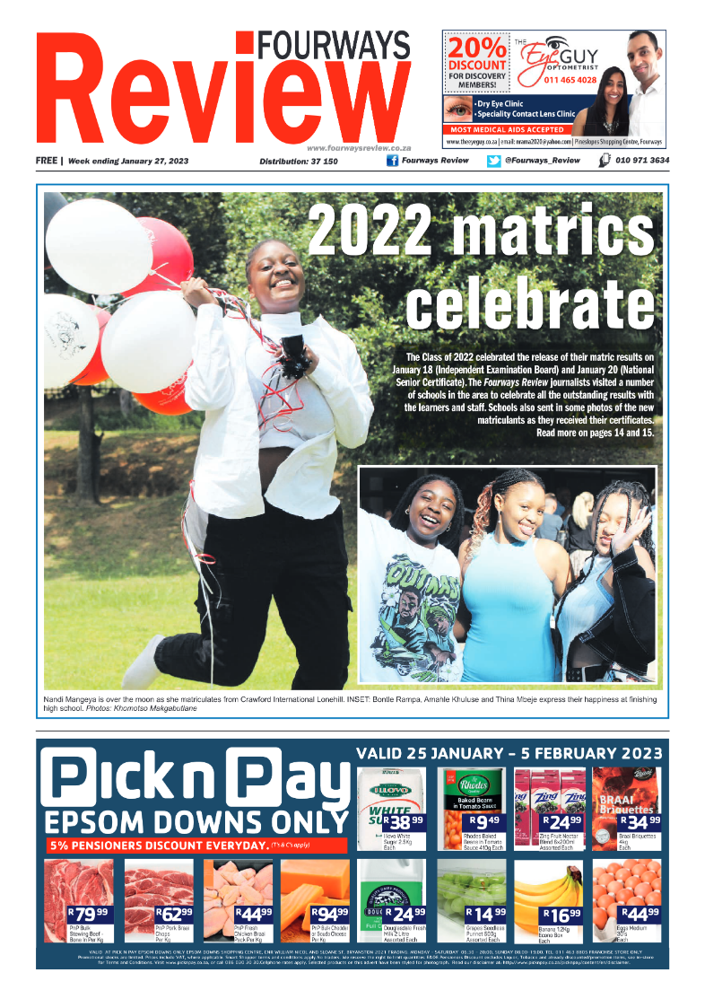 Fourways Review 27 Jan 2023 page 1