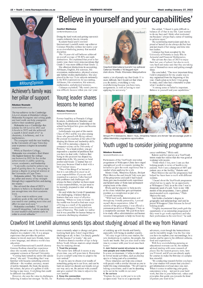 Fourways Review 27 Jan 2023 page 16