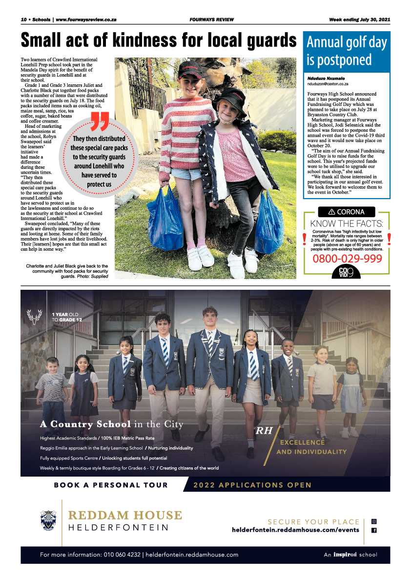 Fourways Review 27 July 2021 page 12