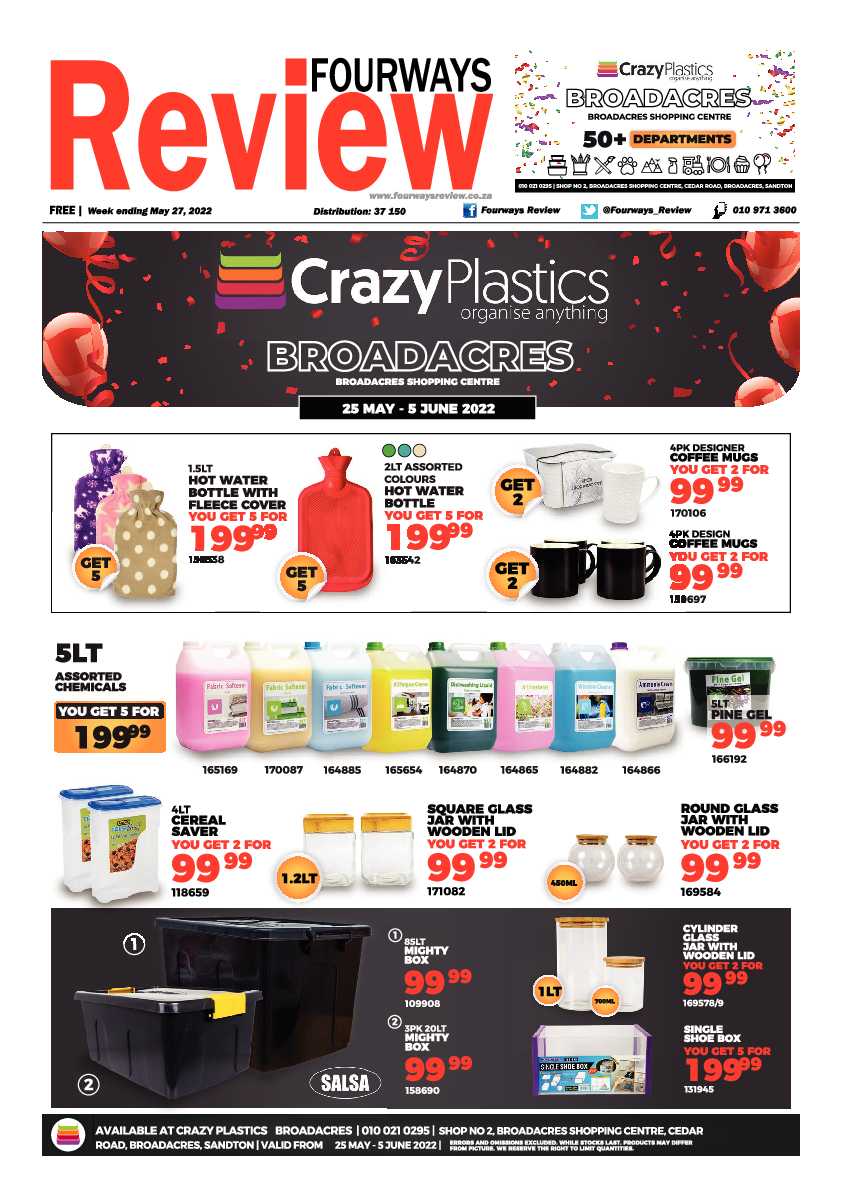 Fourways Review 27 May 2022 page 1