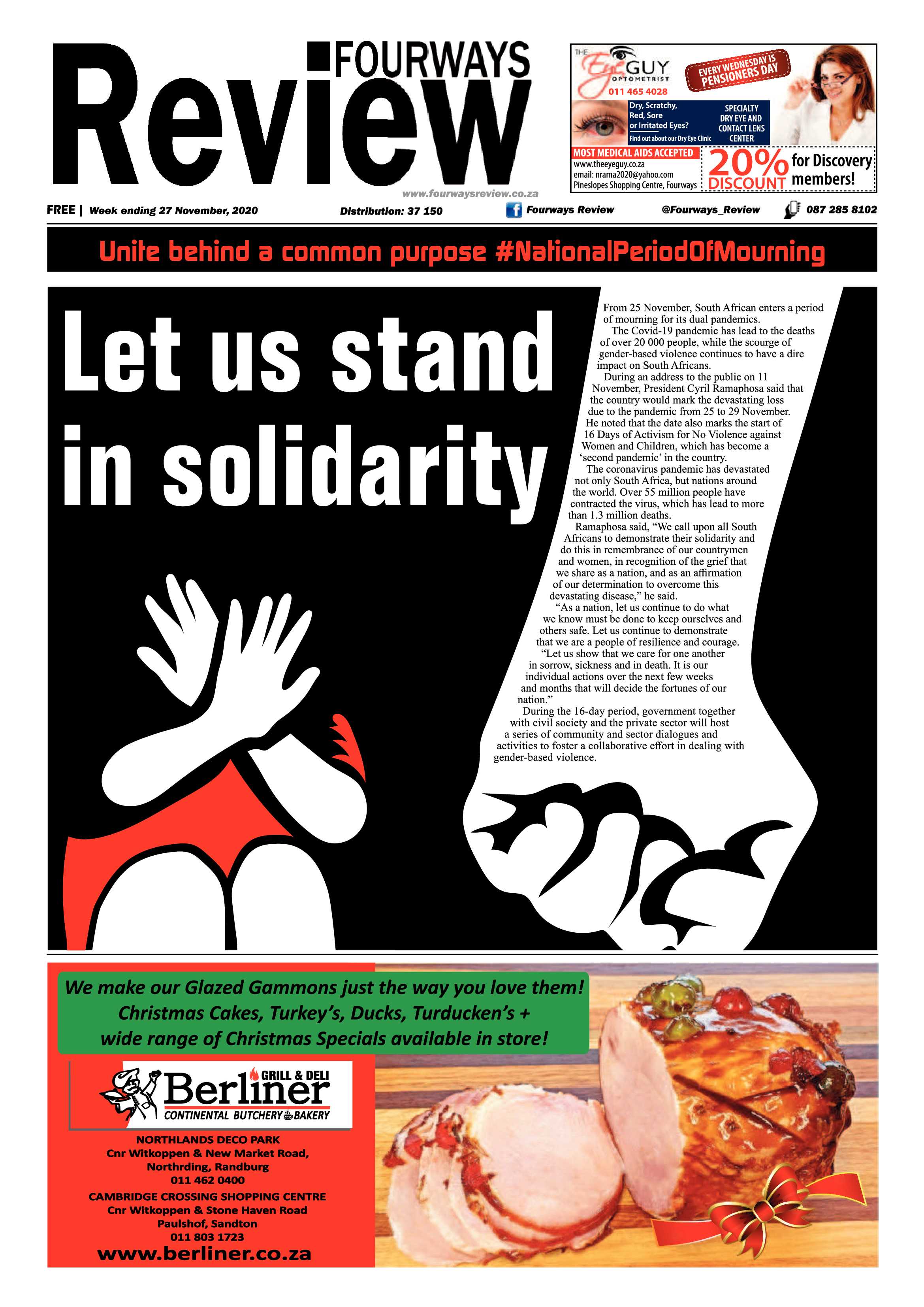 Fourways Review 27 November 2020 page 1