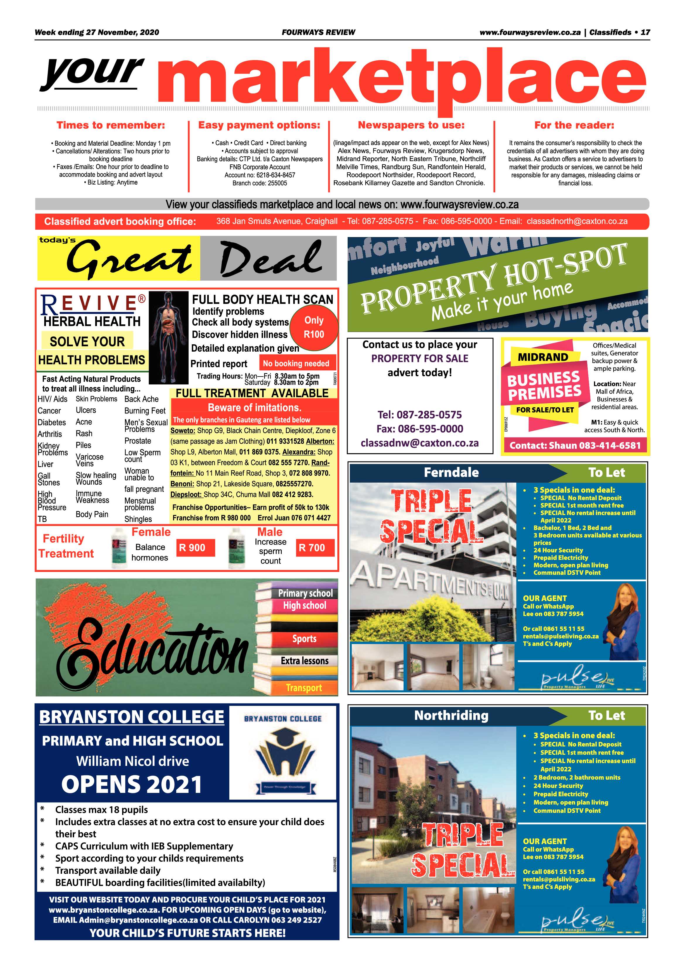 Fourways Review 27 November 2020 page 17