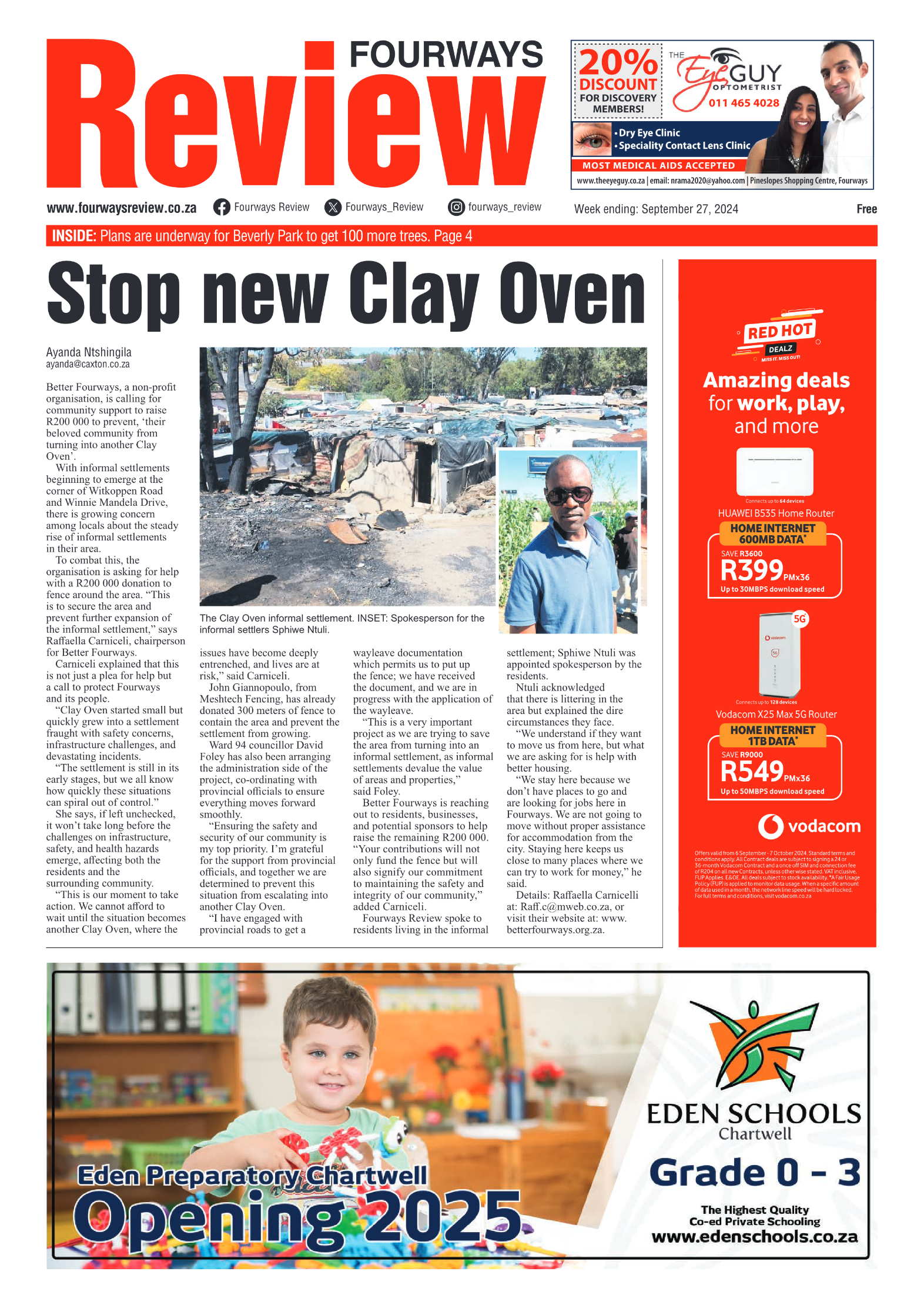 Fourways Review 27 September 2024 page 1