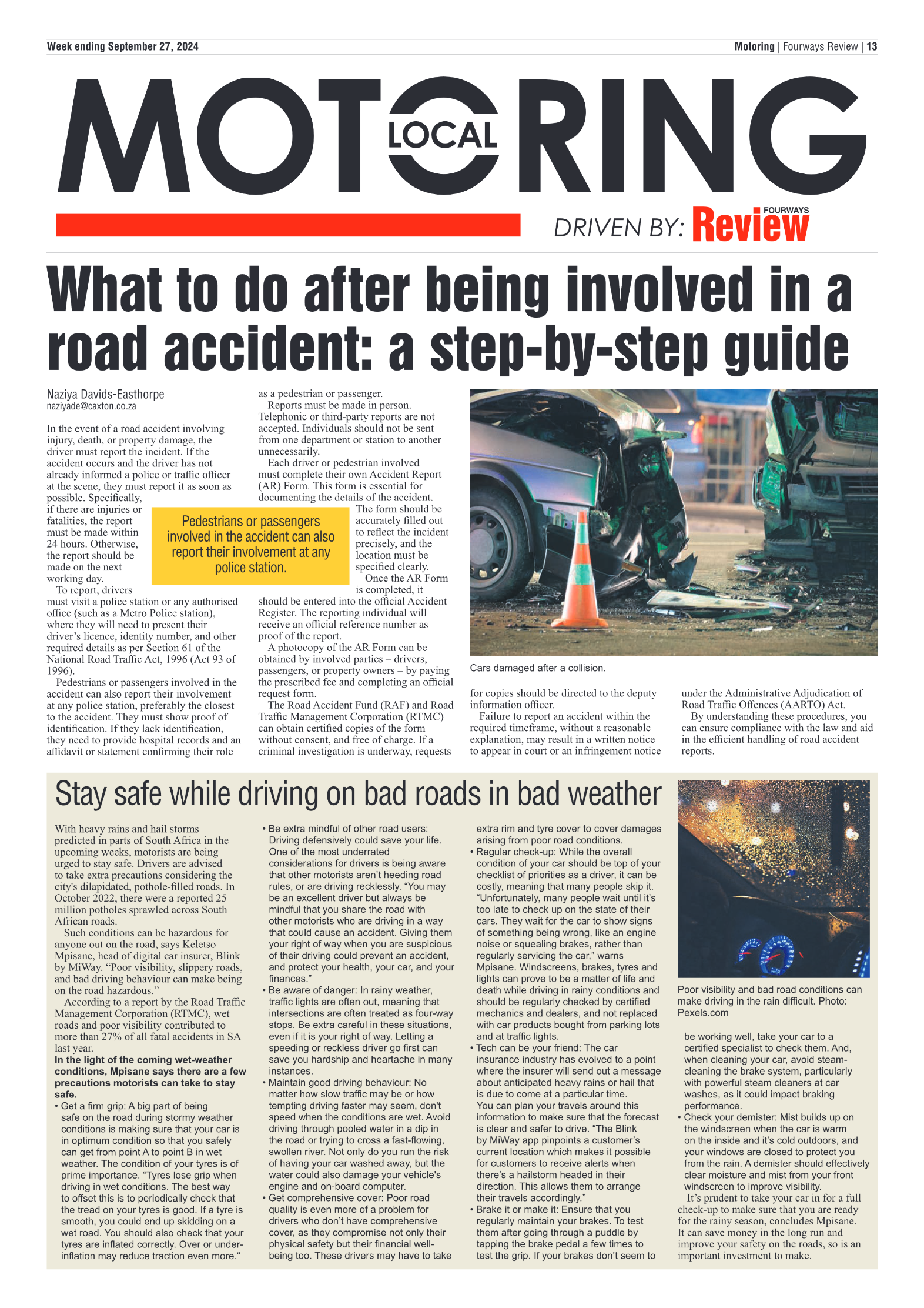 Fourways Review 27 September 2024 page 13