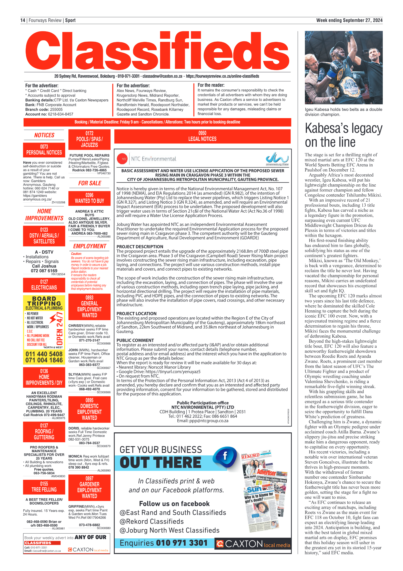 Fourways Review 27 September 2024 page 14