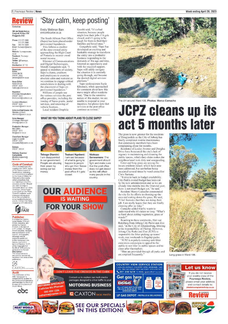Fourways Review 28 April 2023 page 2