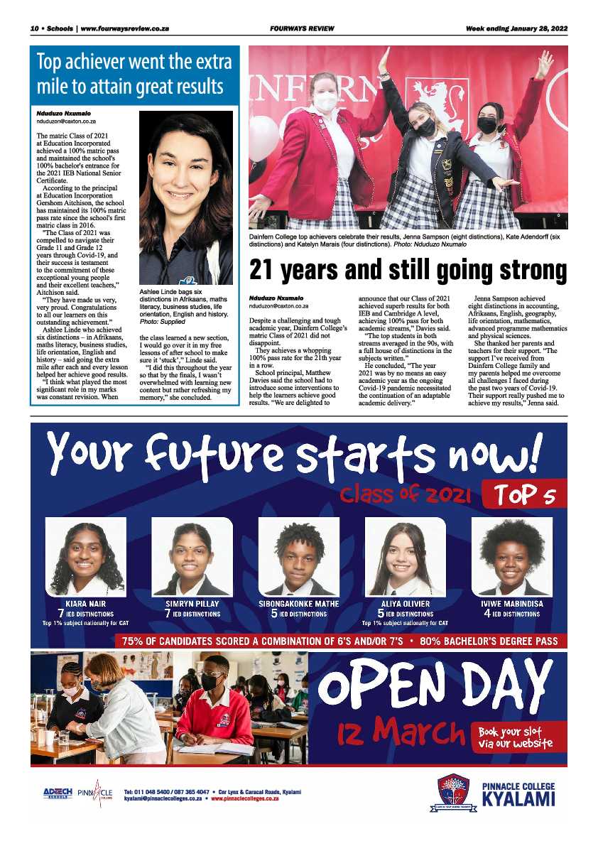 Fourways Review 28 January 2022 page 10