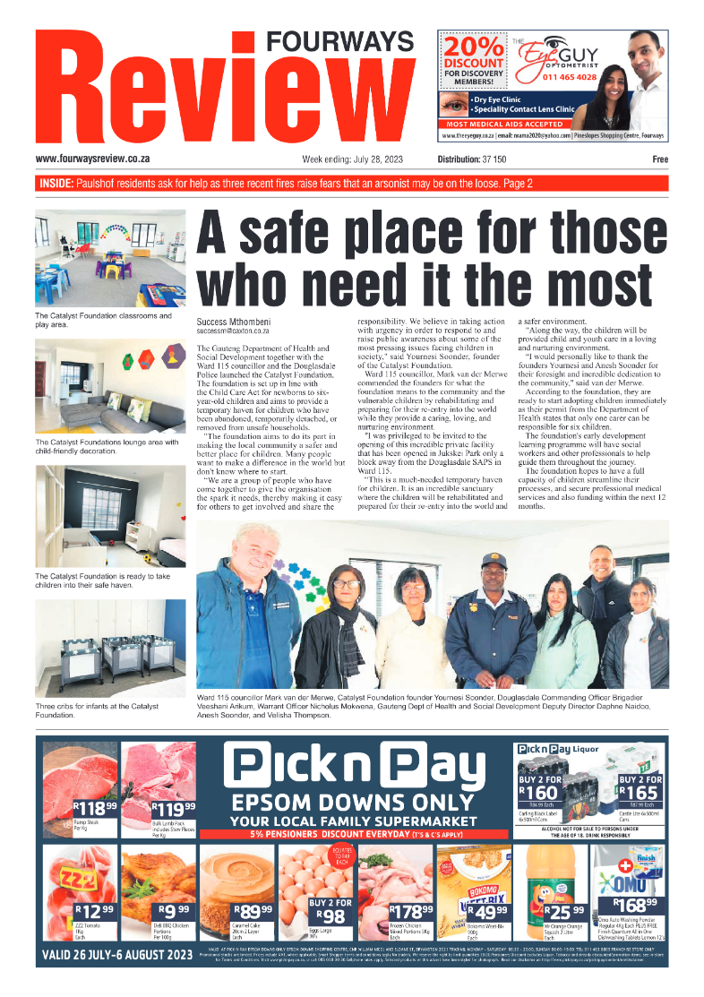Fourways Review 28 July 2023 page 1