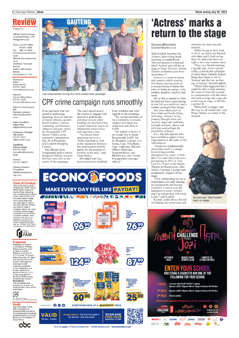 Fourways Review 28 July 2023 page 4