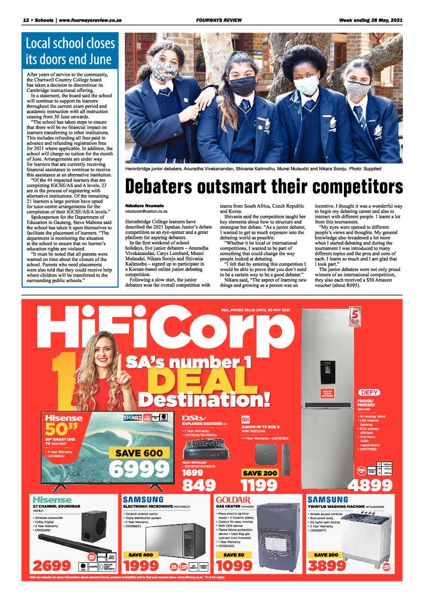 Fourways Review 28 May 2021 page 12