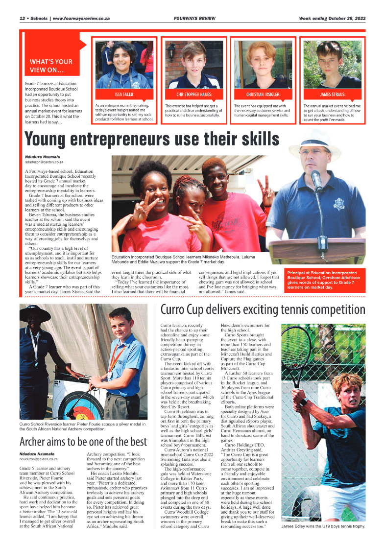 Fourways Review 28 Oct 2022 page 12