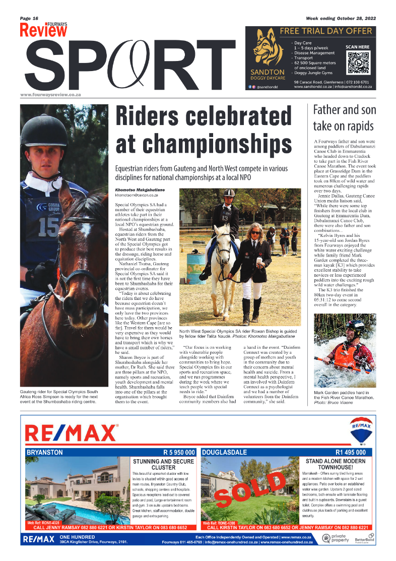 Fourways Review 28 Oct 2022 page 16