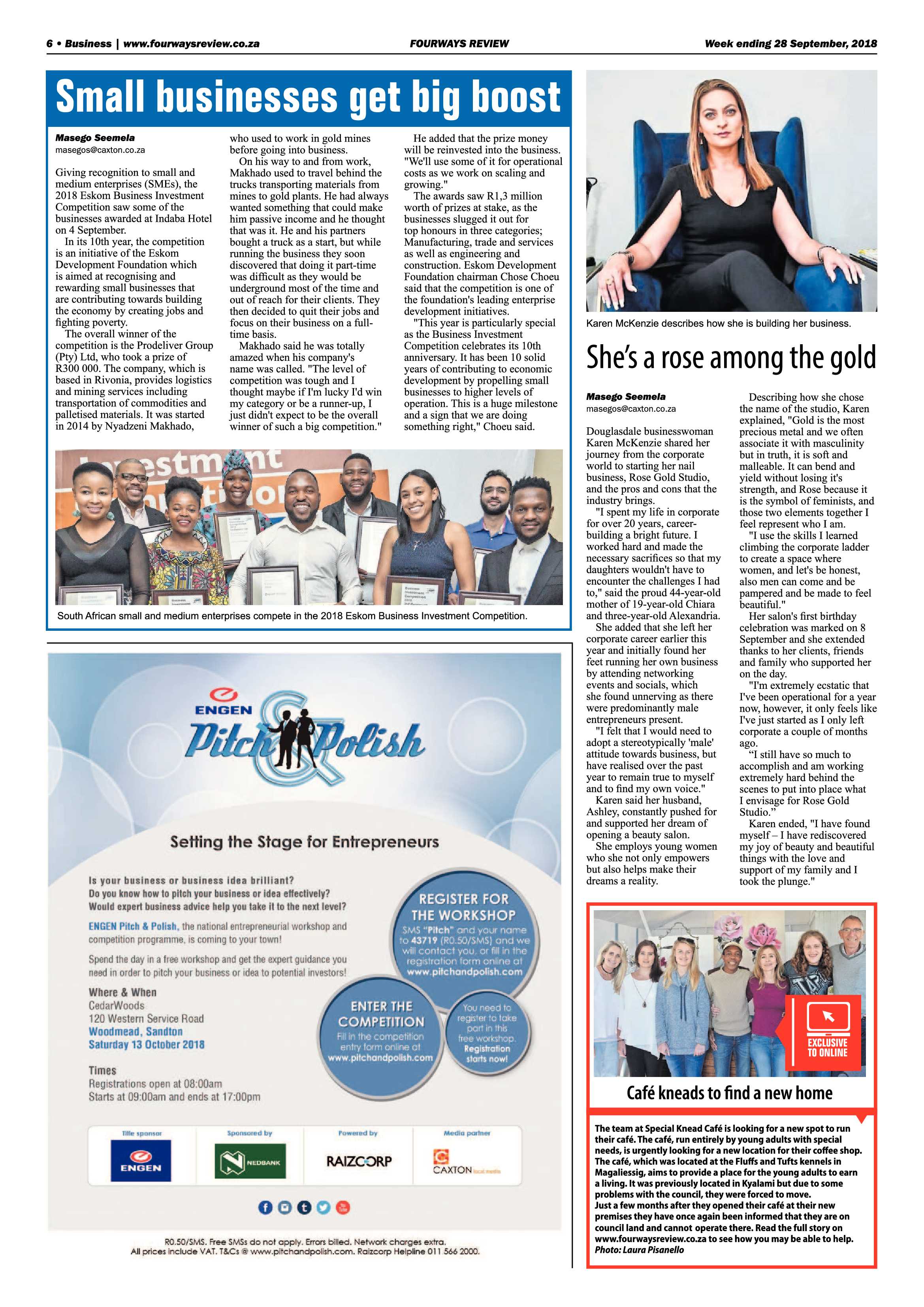 Fourways Review 28 September, 2018 page 6