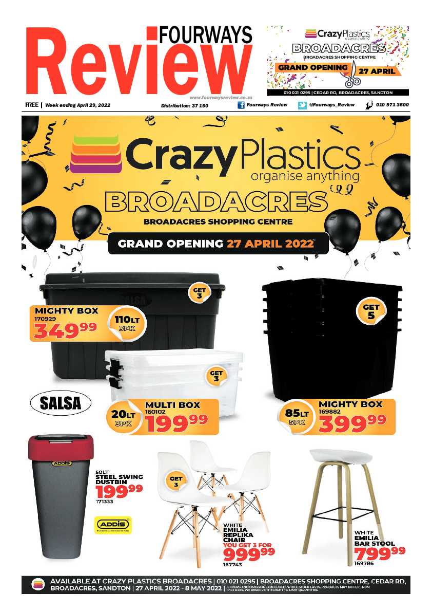 Fourways Review 29 April 2022 page 1