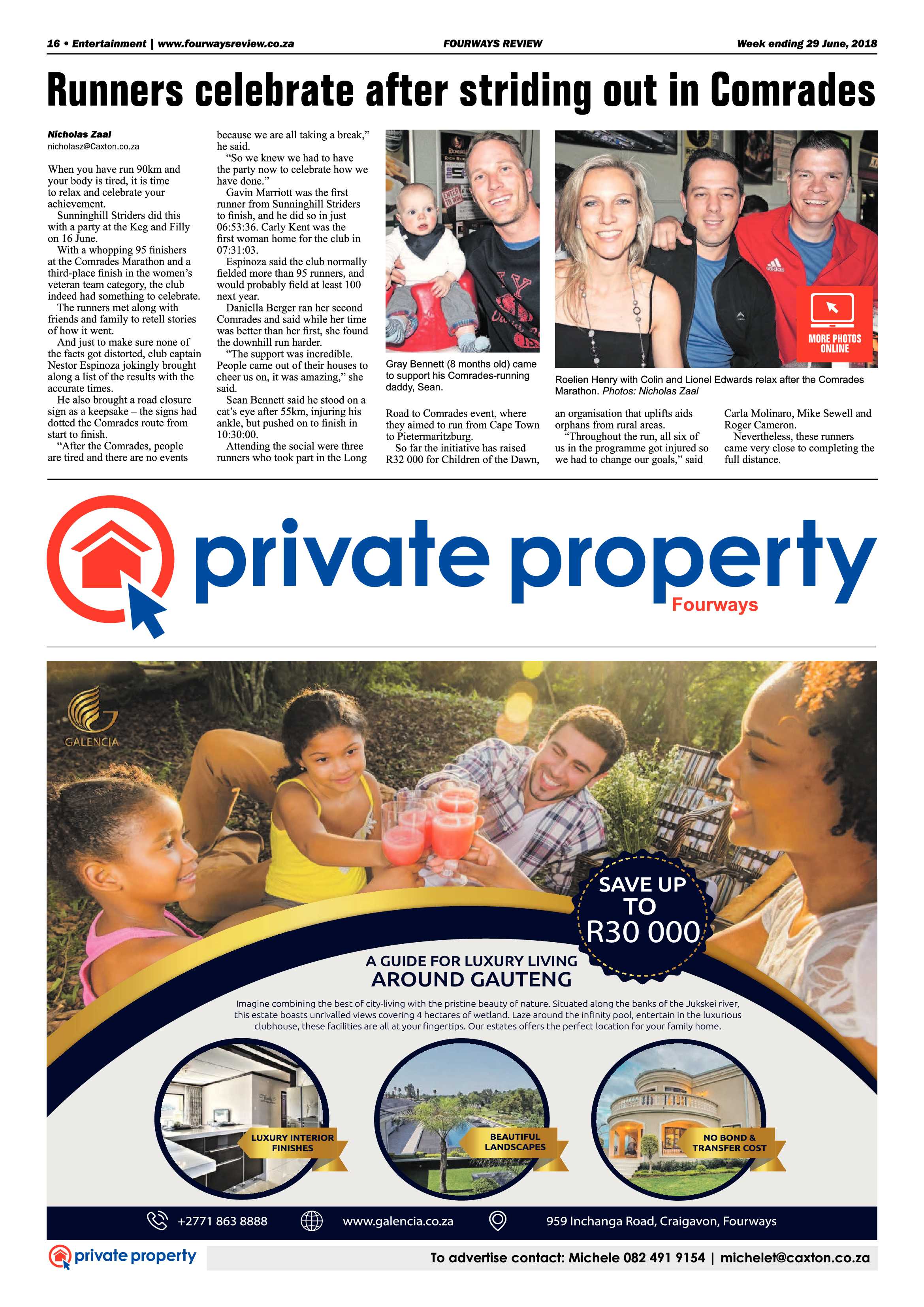 Fourways Review 29 June, 2018 page 16