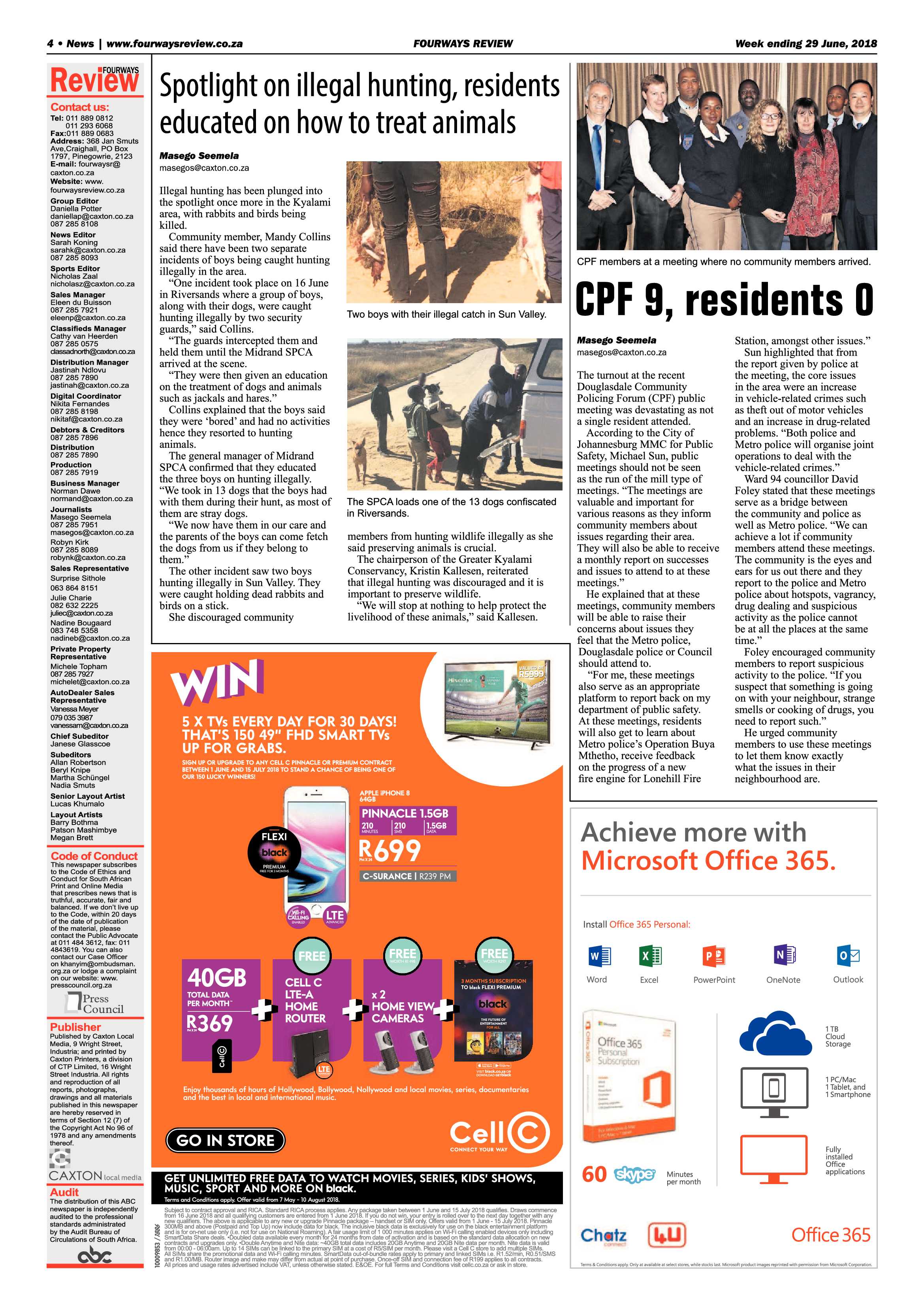 Fourways Review 29 June, 2018 page 4
