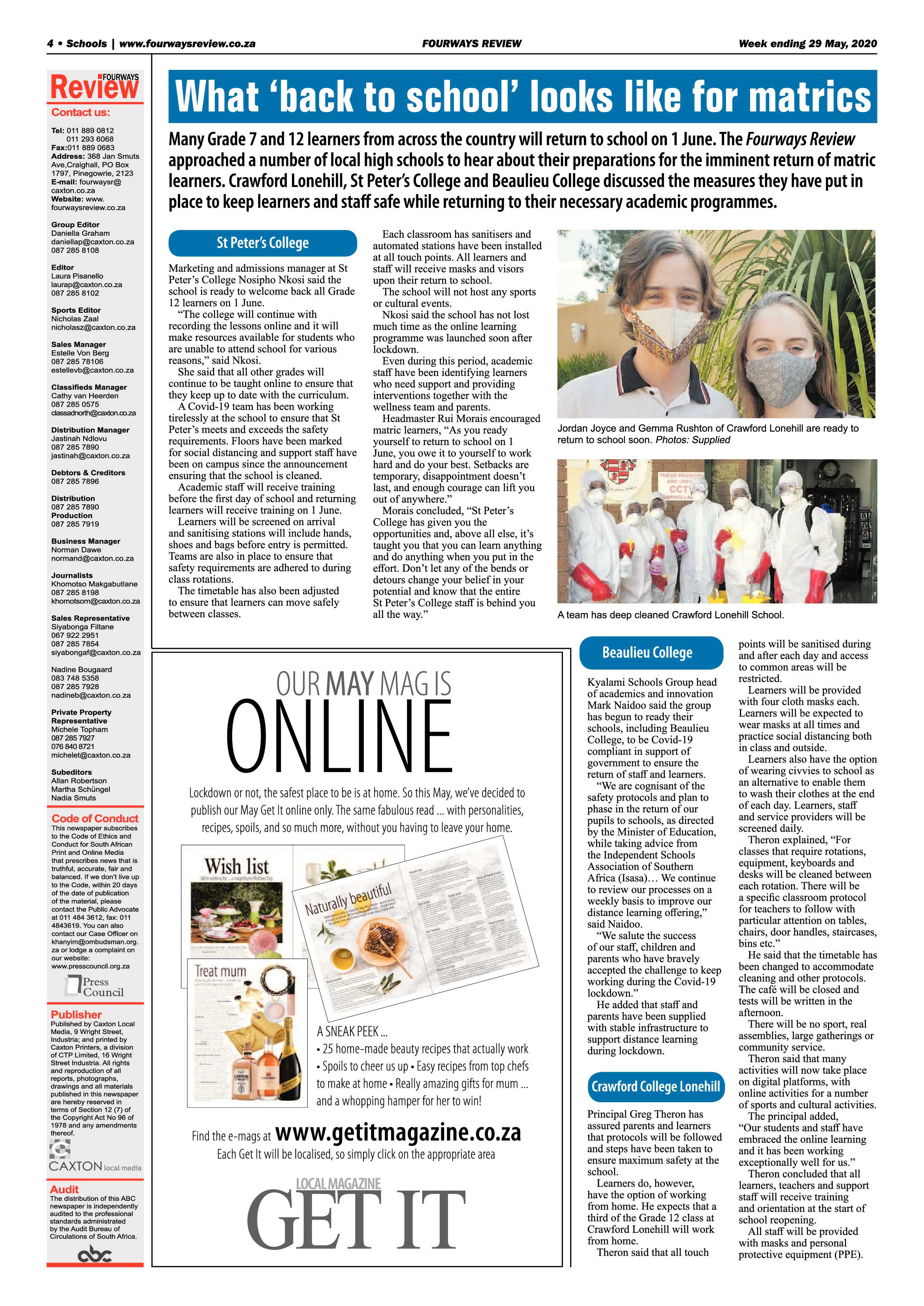 Fourways Review 29 May 2020 page 4