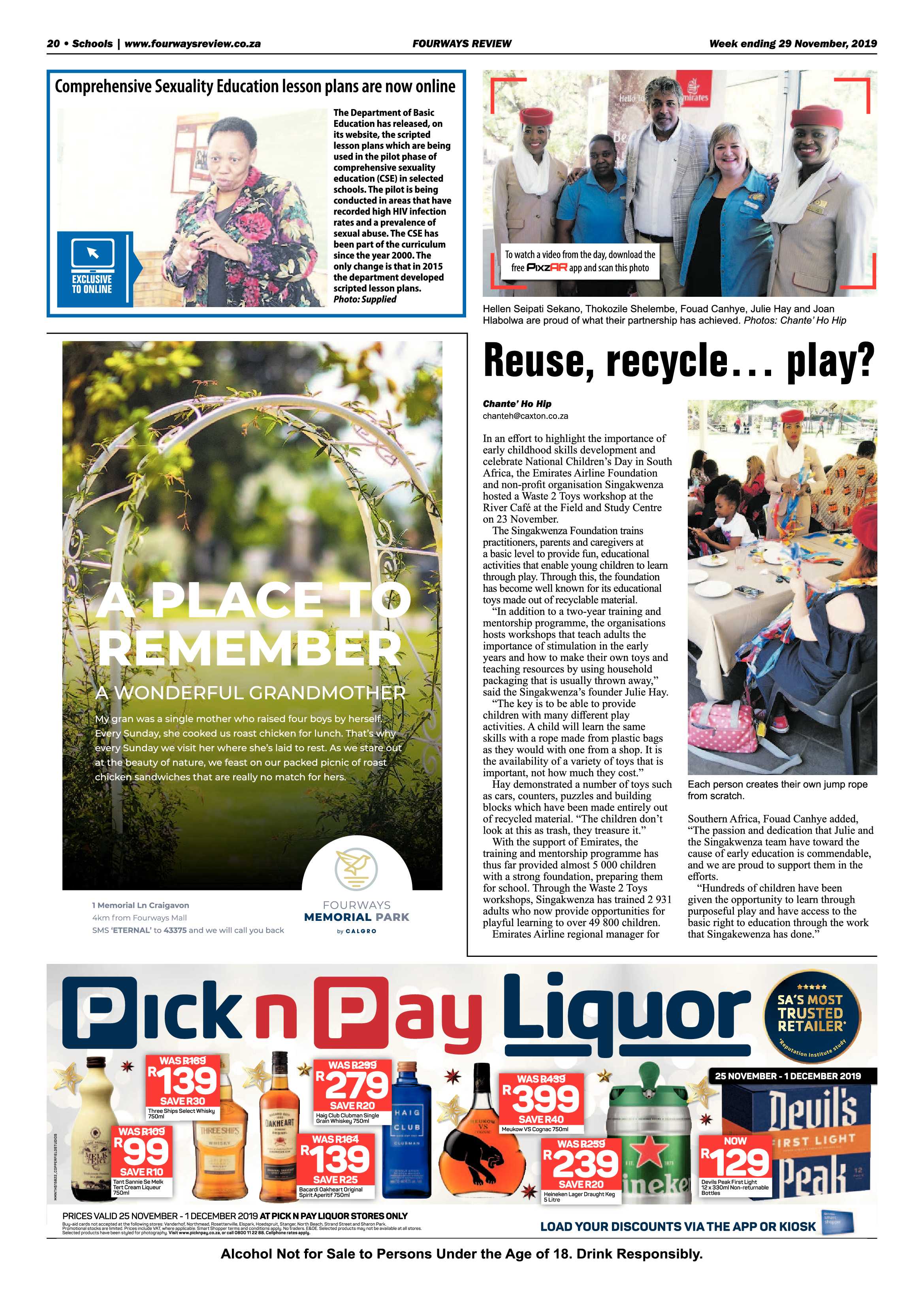 Fourwars Review 29 November 2019 page 20