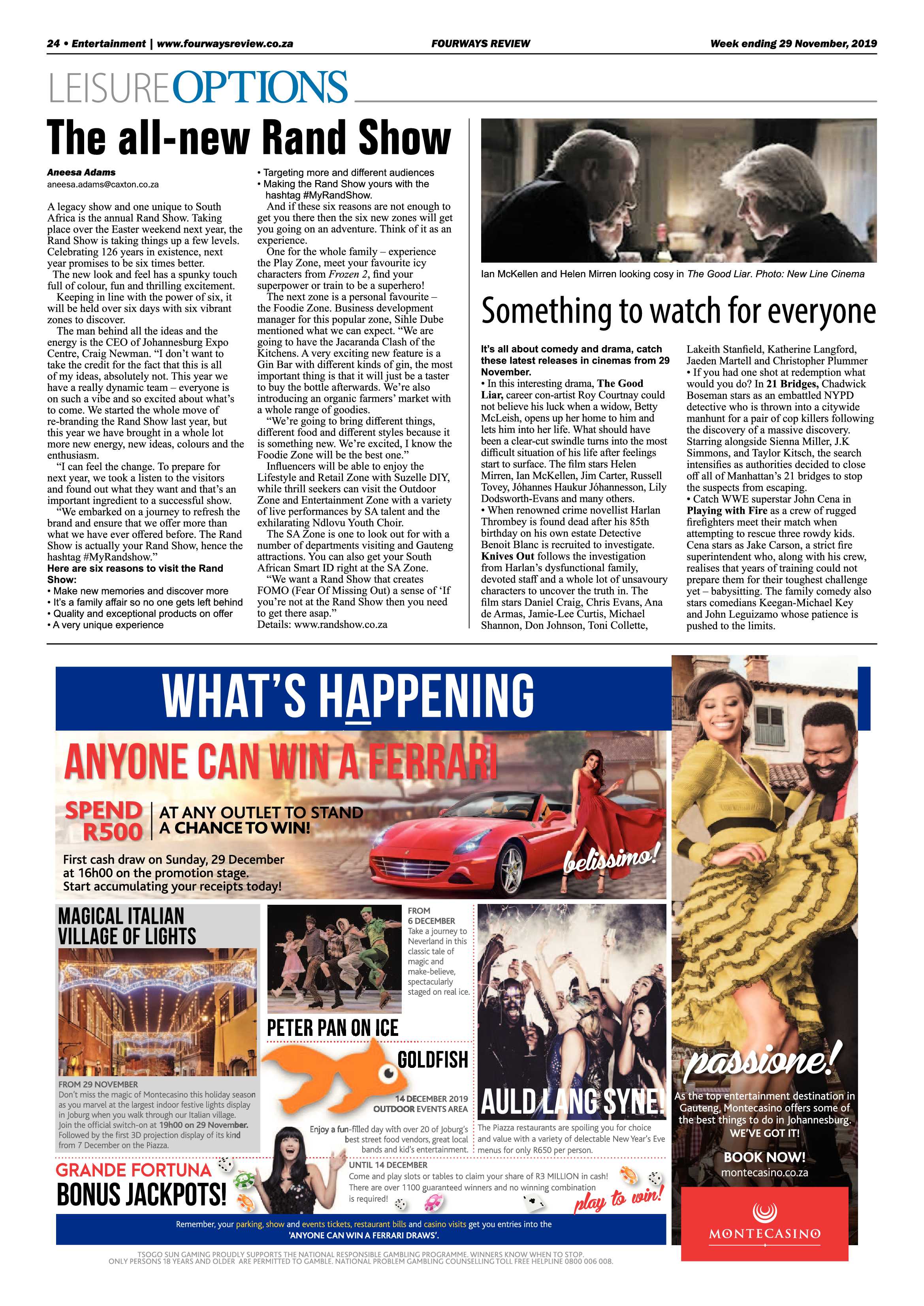 Fourwars Review 29 November 2019 page 24
